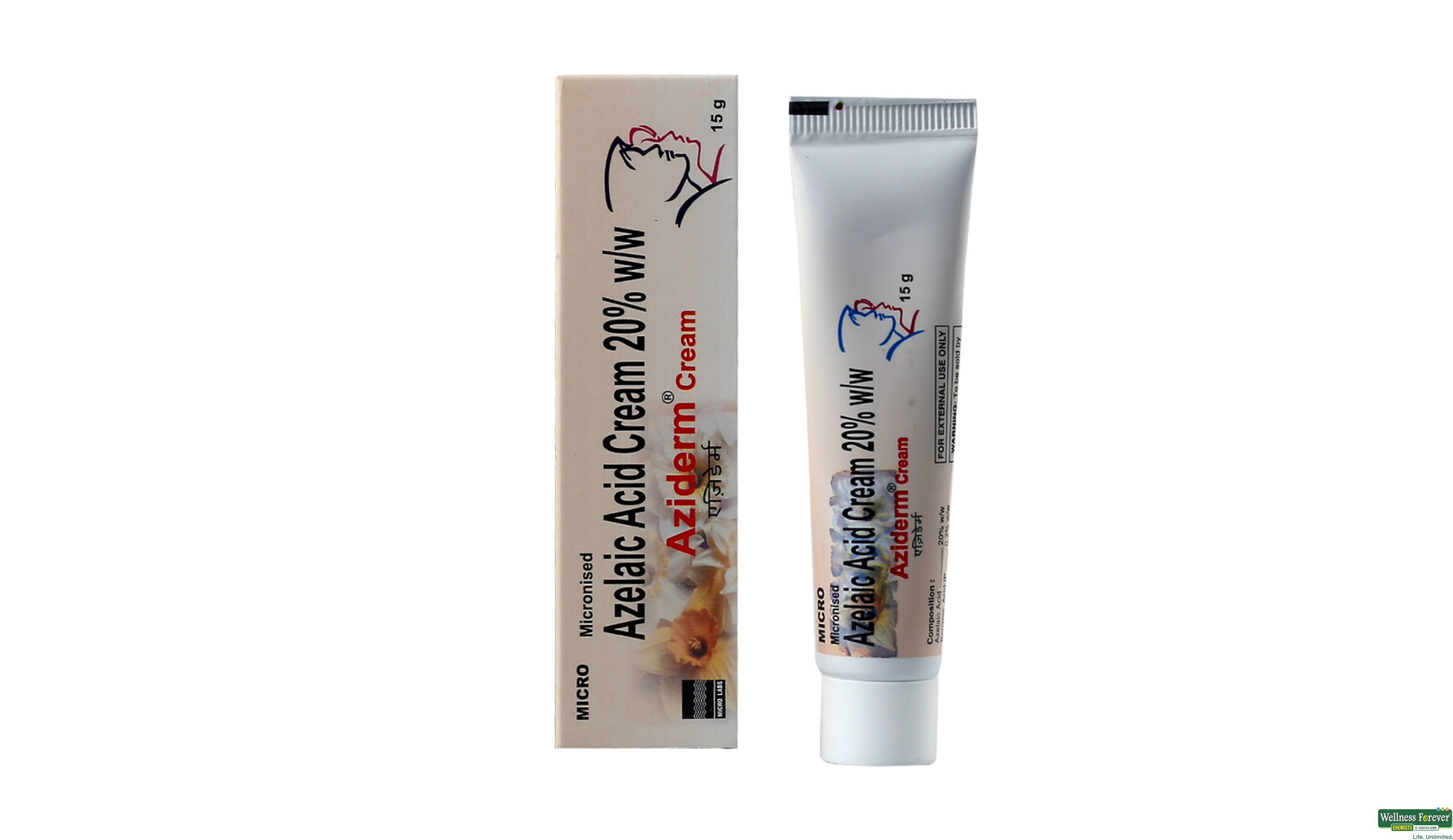 AZIDERM 20% CREAM 15GM- 1, 15GM, 