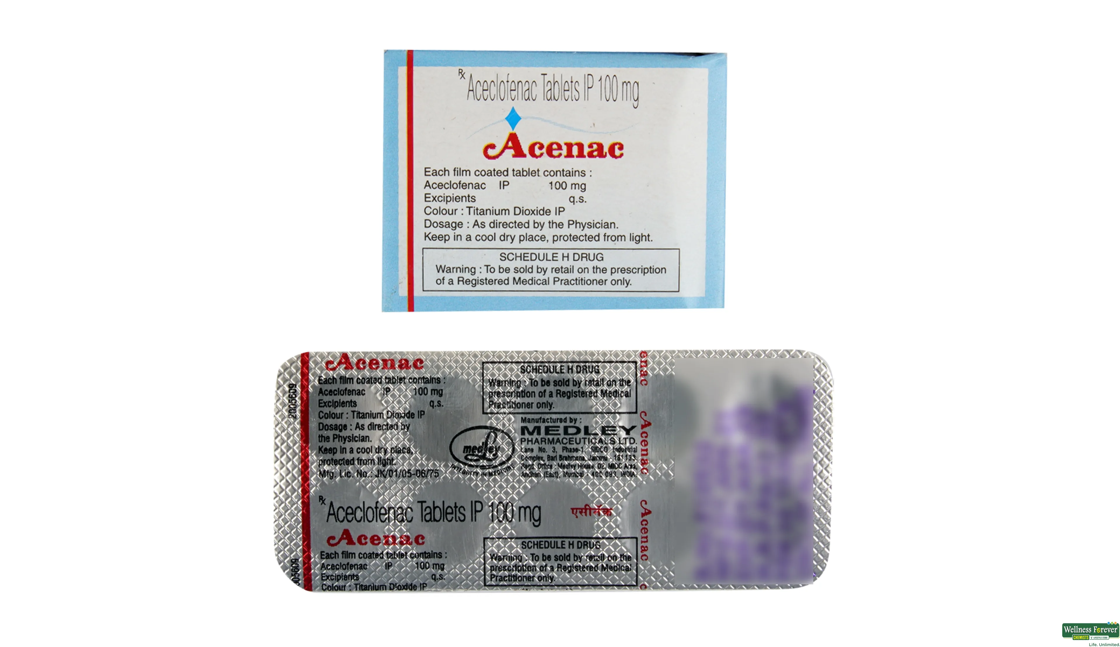 ACENAC 100MG 10TAB- 2, 10TAB, 