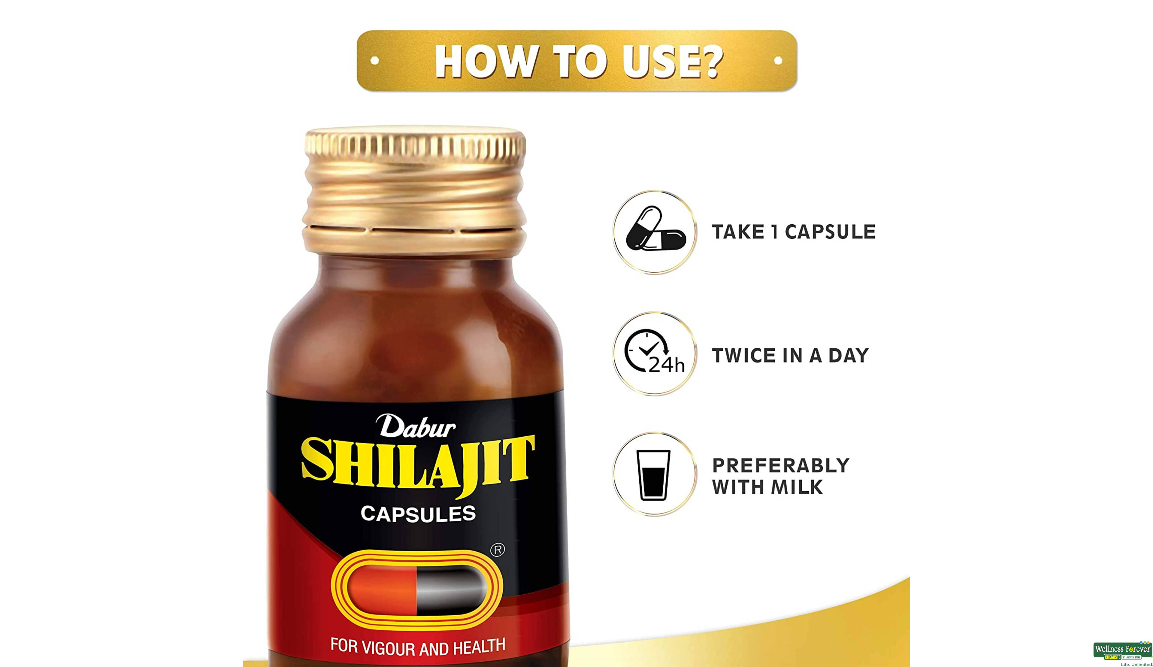 DABUR SHILAJIT 30CAP- 3, 30CAP, 