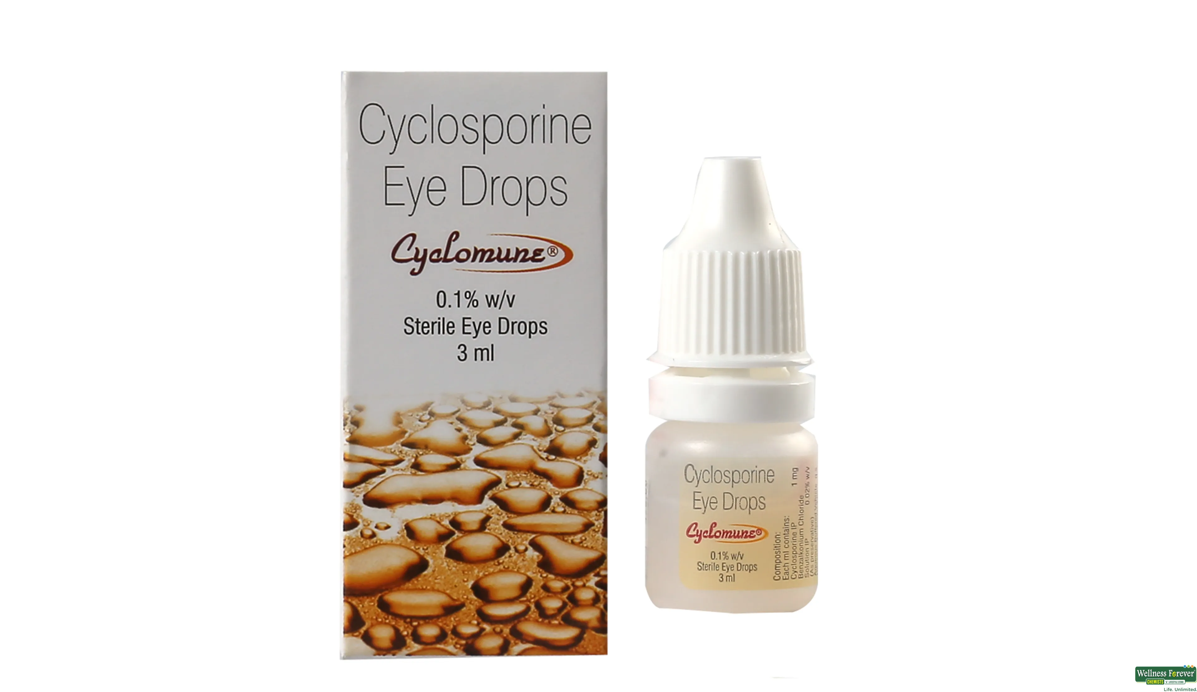 CYCLOMUNE 0.1% E/DROP 3ML- 1, 3ML, null