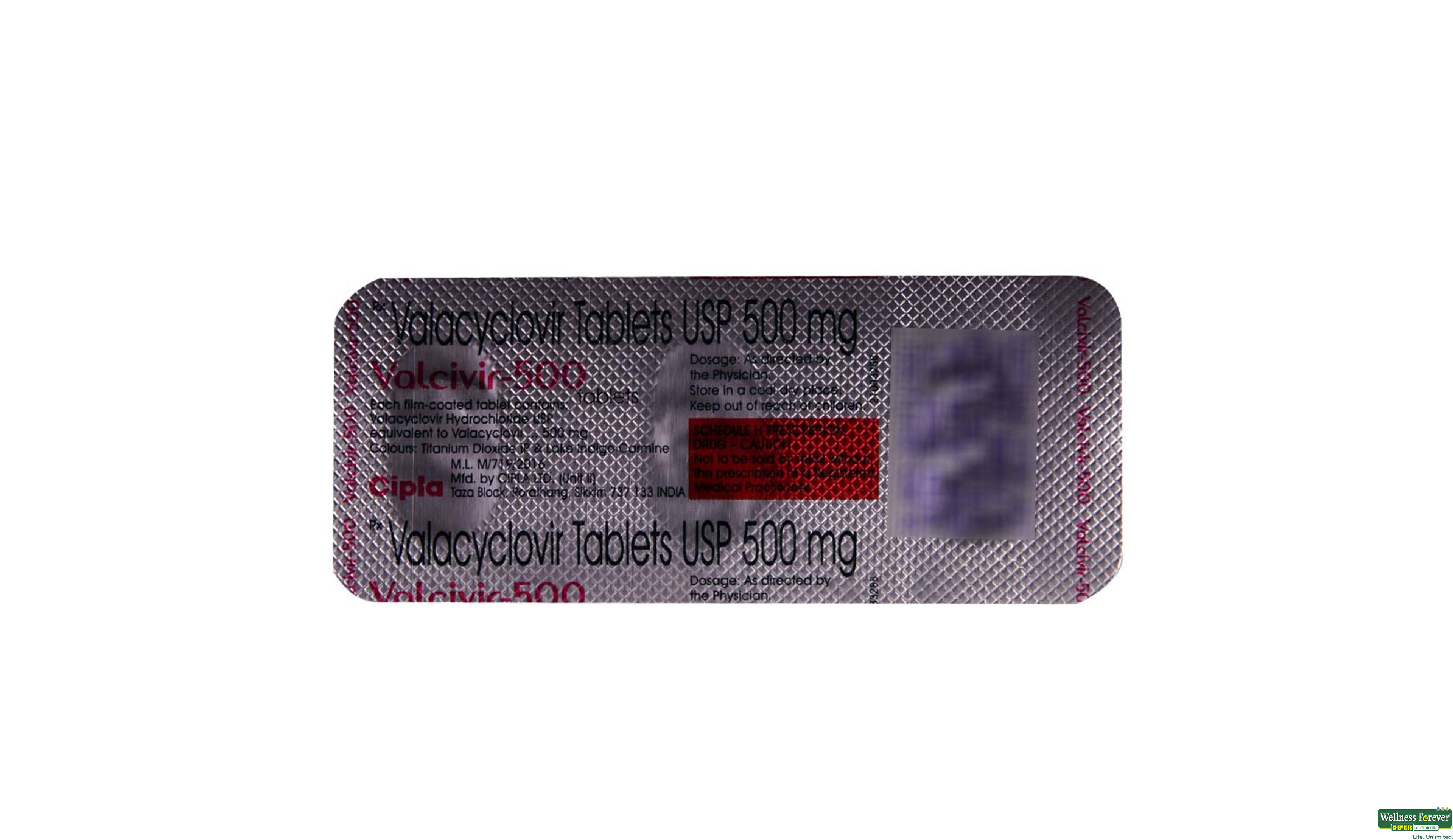 VALCIVIR 500MG 3TAB- 2, 3TAB, null