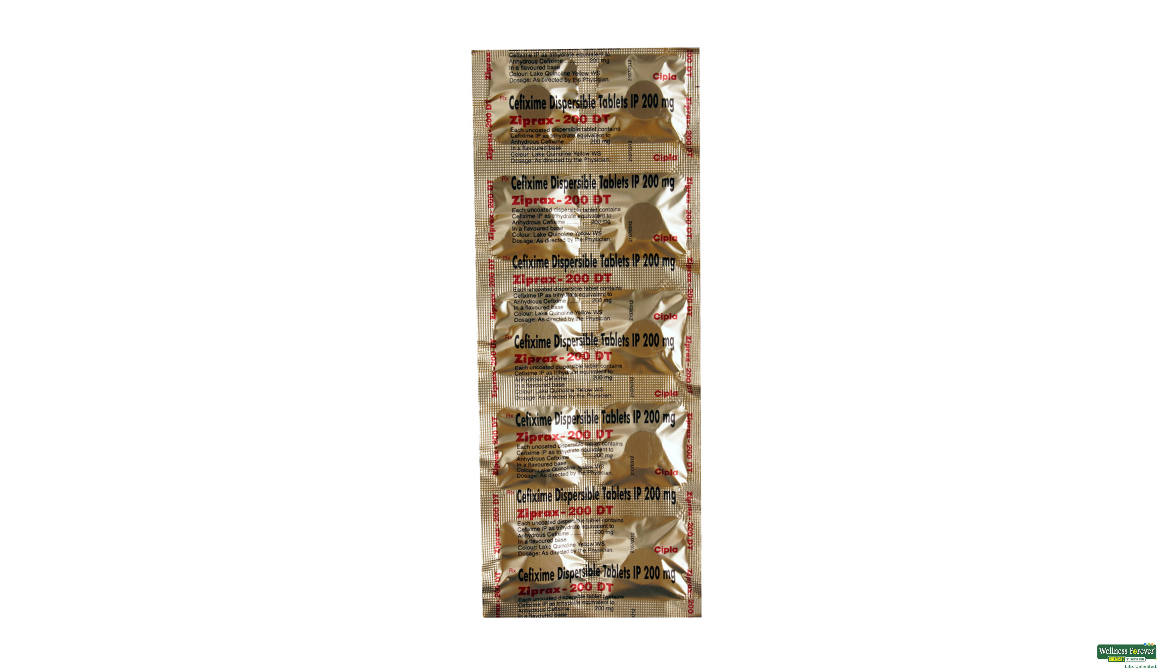 ZIPRAX 200DT 10TAB- 1, 10TAB, 