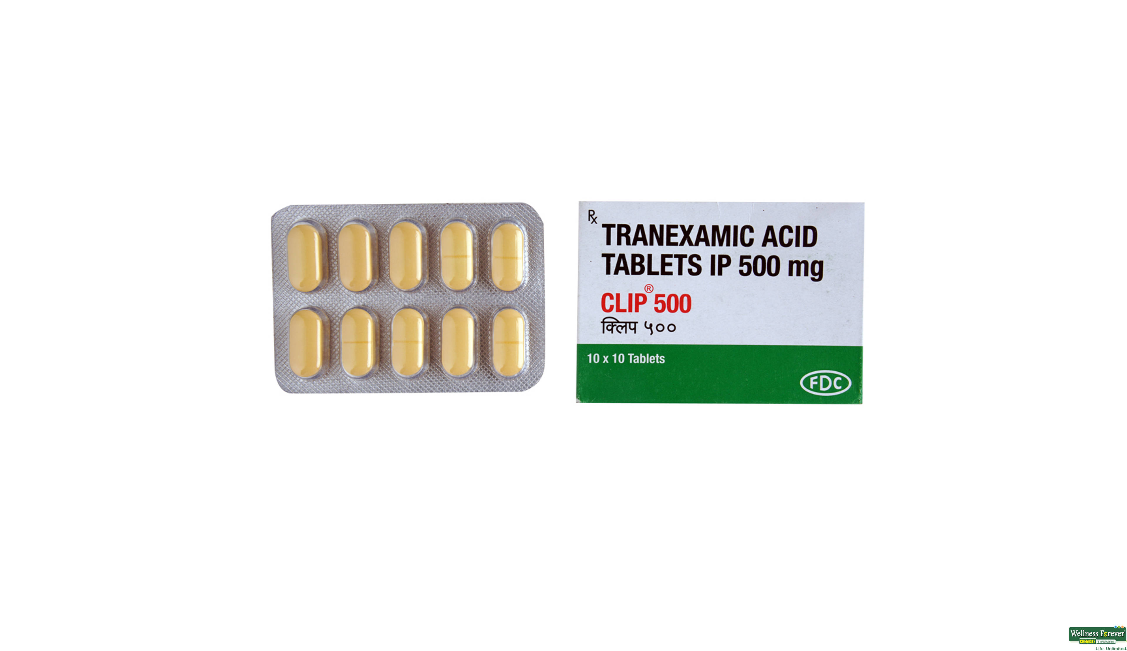 CLIP 500MG 10TAB- 1, 10TAB, 