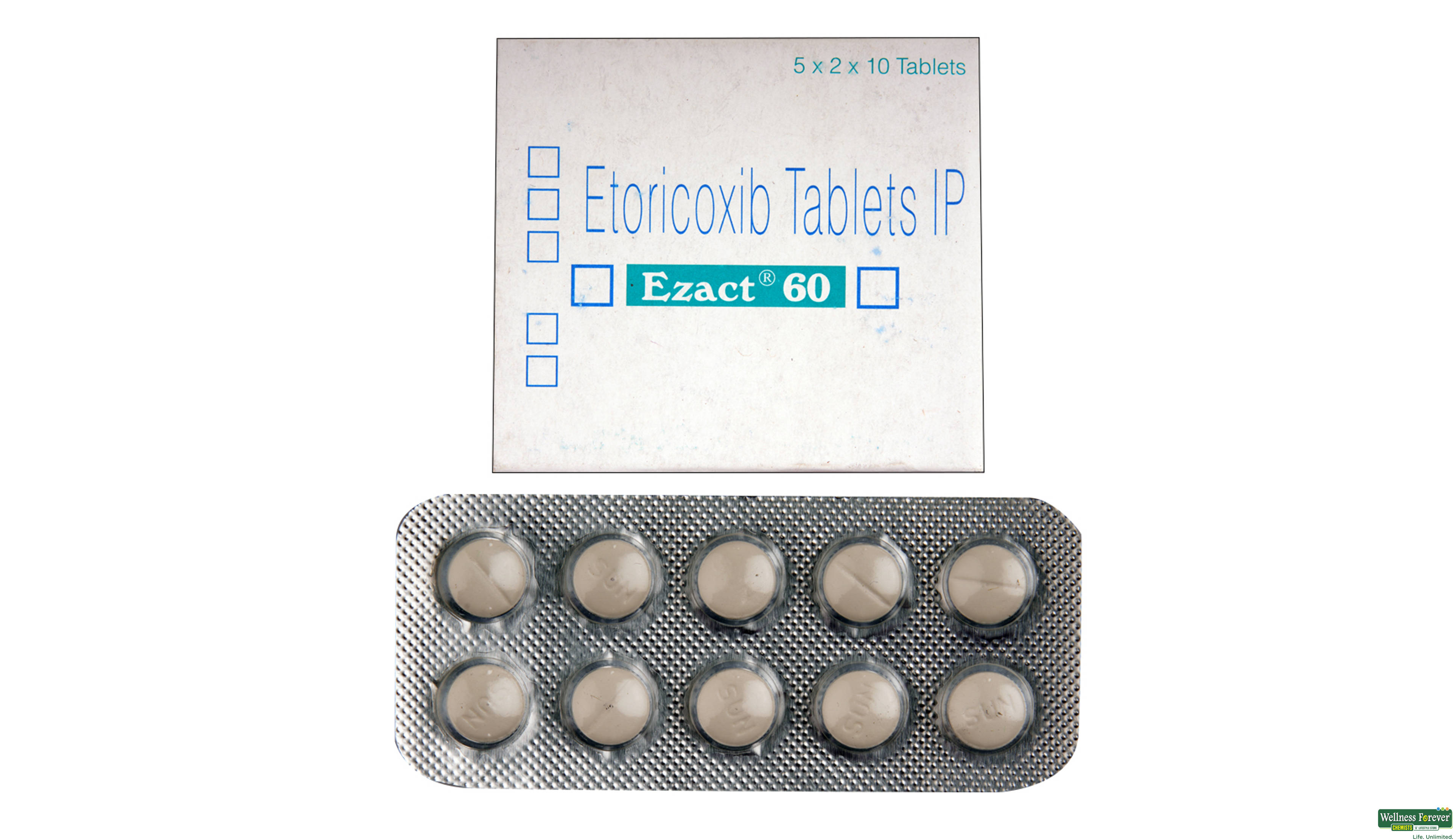 EZACT 60MG 10TAB- 1, 10TAB, 