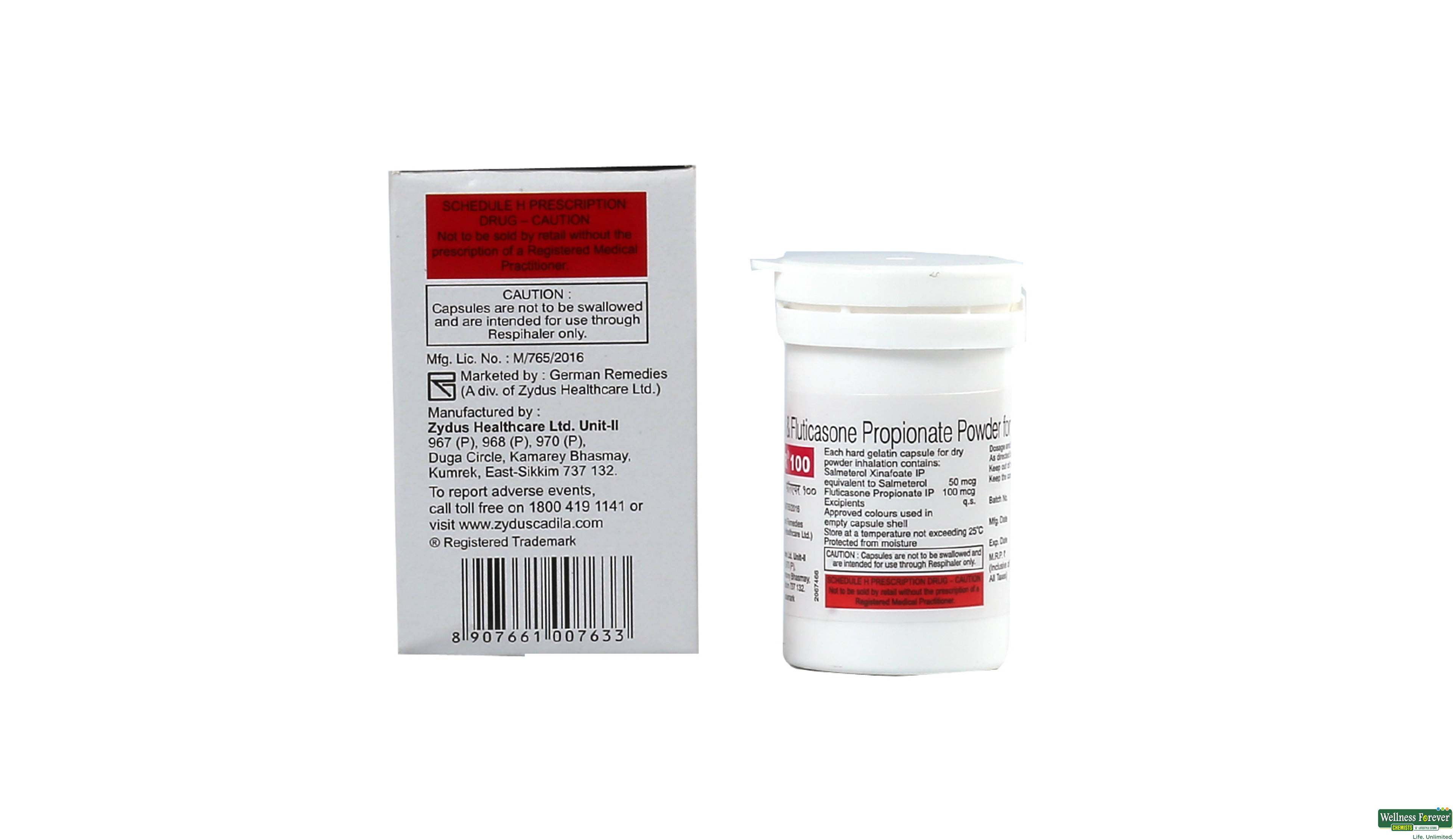 FORAIR 100 RESPICAP 30CAP- 3, 30CAP, 