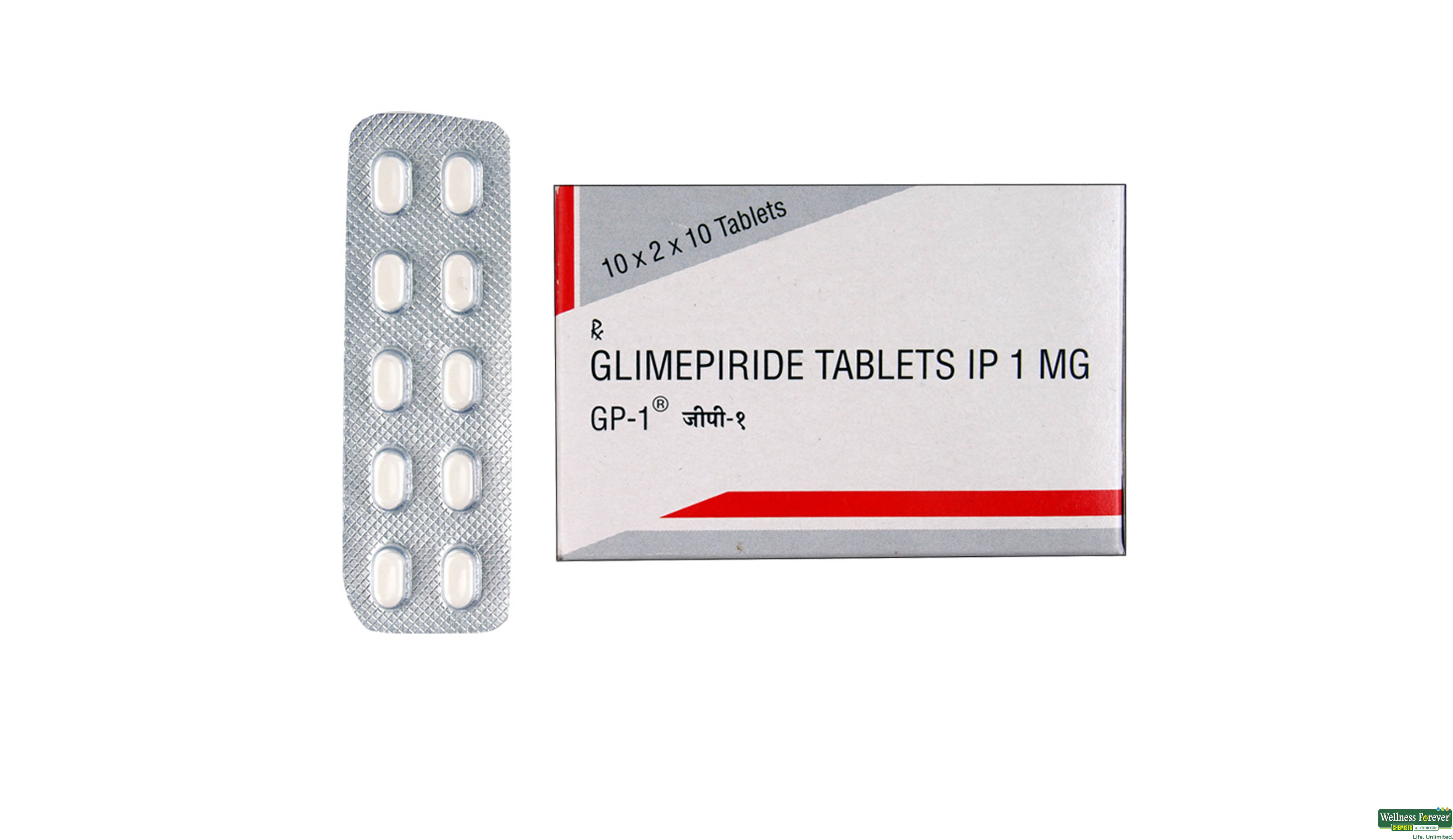 GP 1MG 10TAB- 1, 10TAB, 