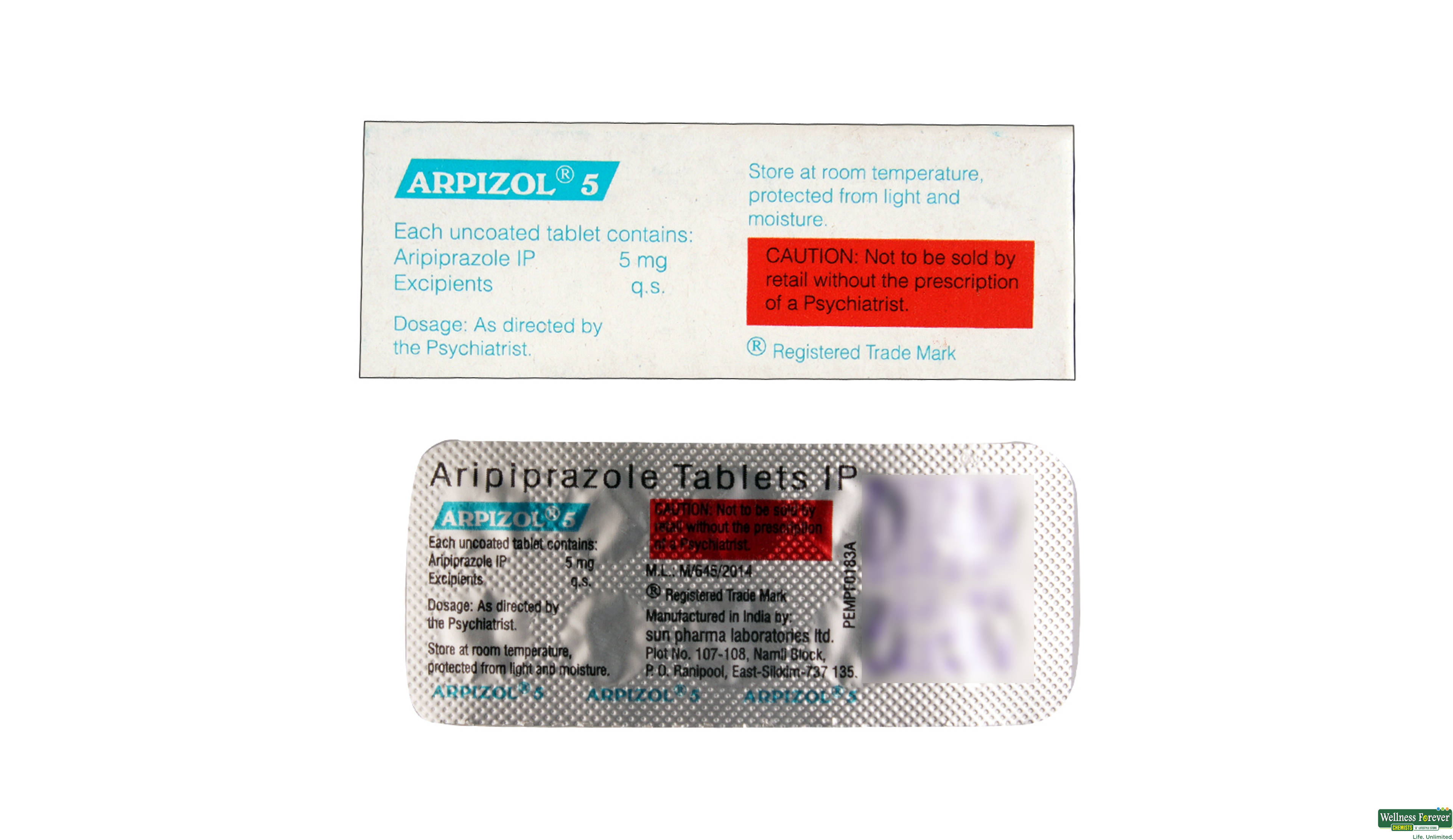 ARPIZOL 5MG 10TAB- 2, 10TAB, 