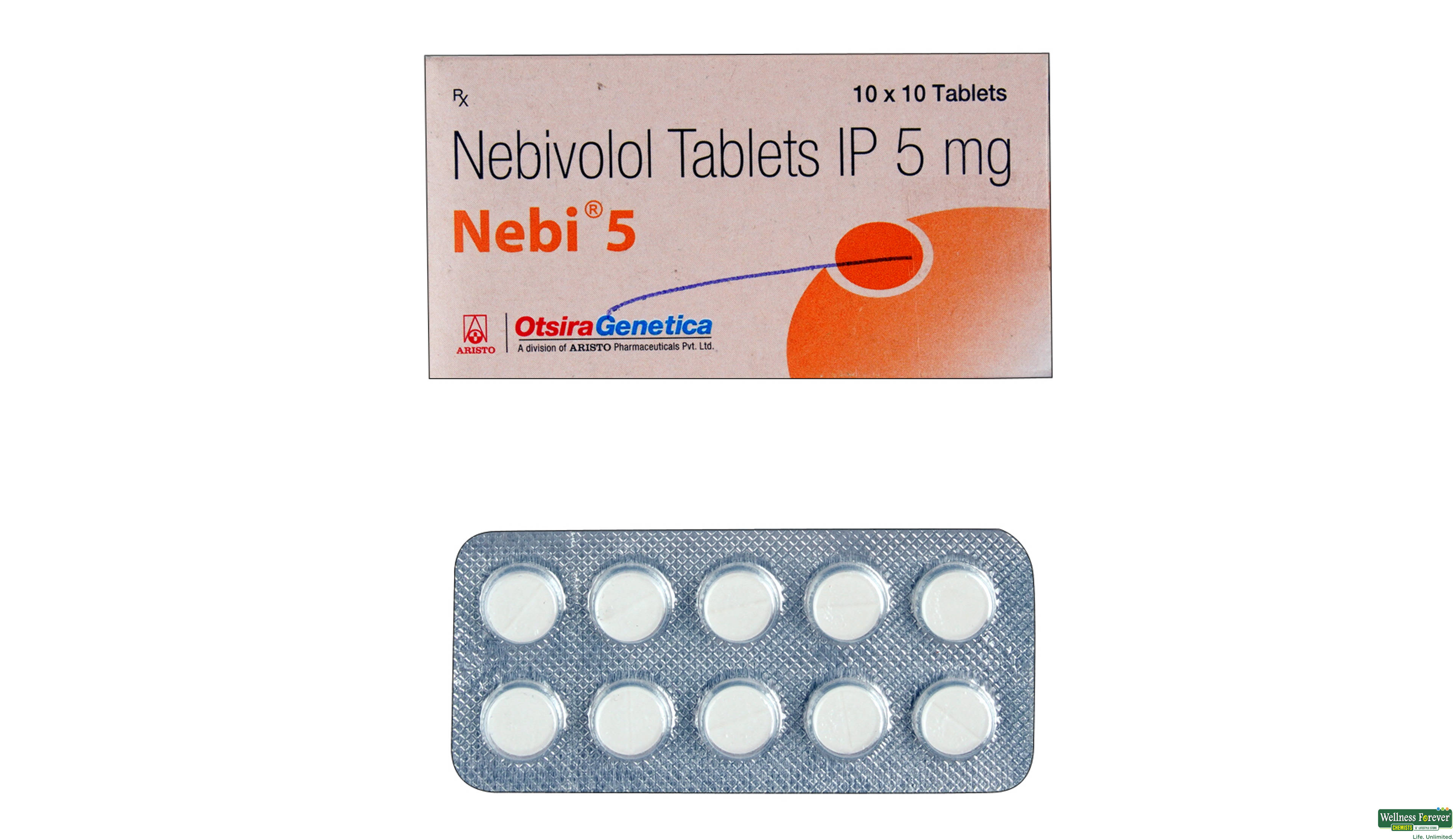 NEBI 5MG 10TAB- 1, 10TAB, 