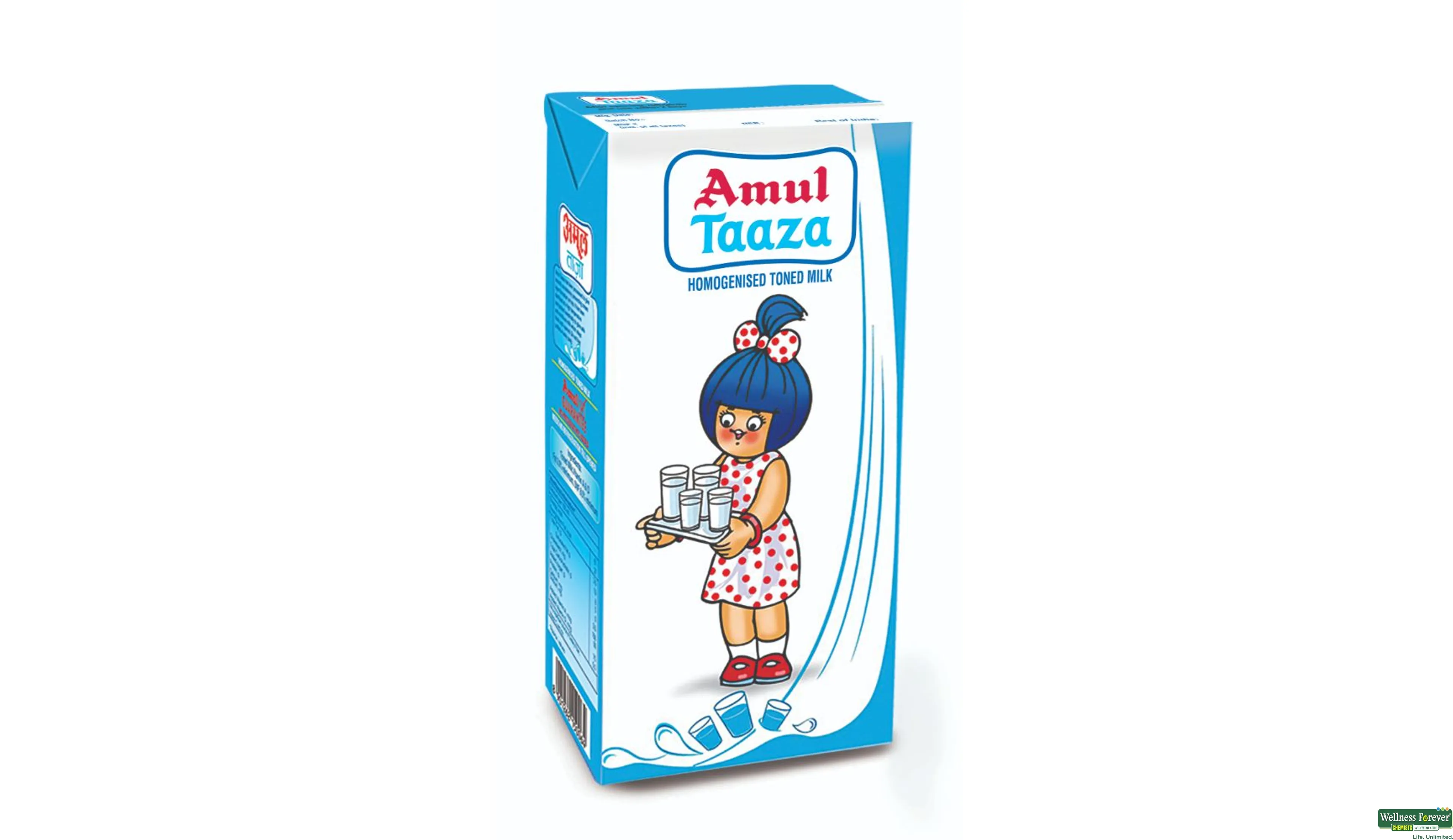 AMUL MILK TAAZA 1LTR- 1, 1LTR, 