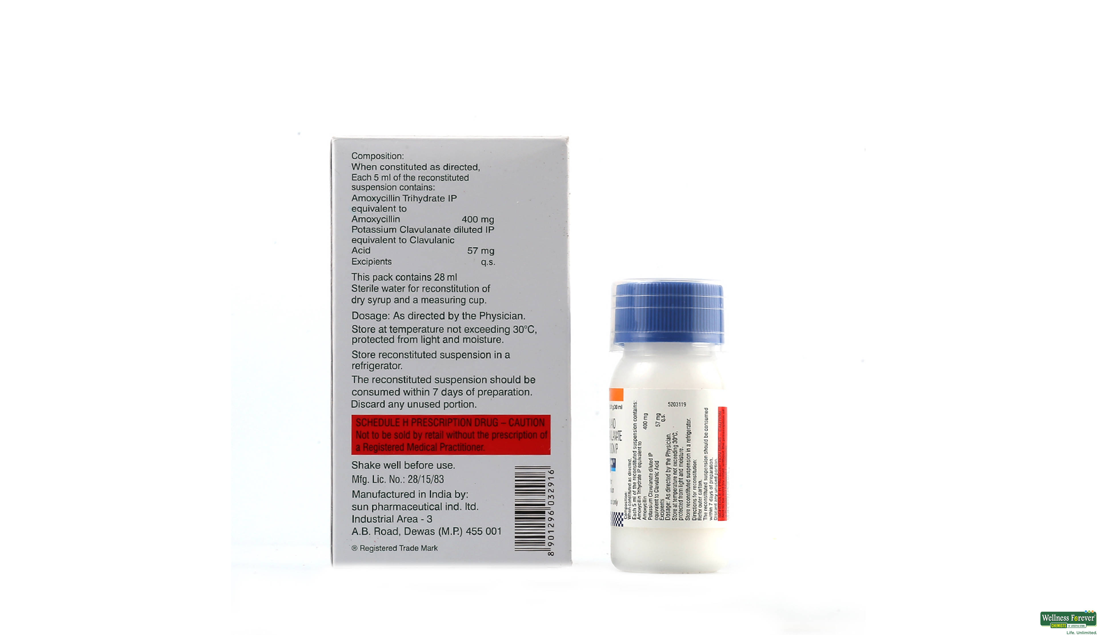 MOXCLAV-DS 457MG SYP 30ML- 2, 30ML, 