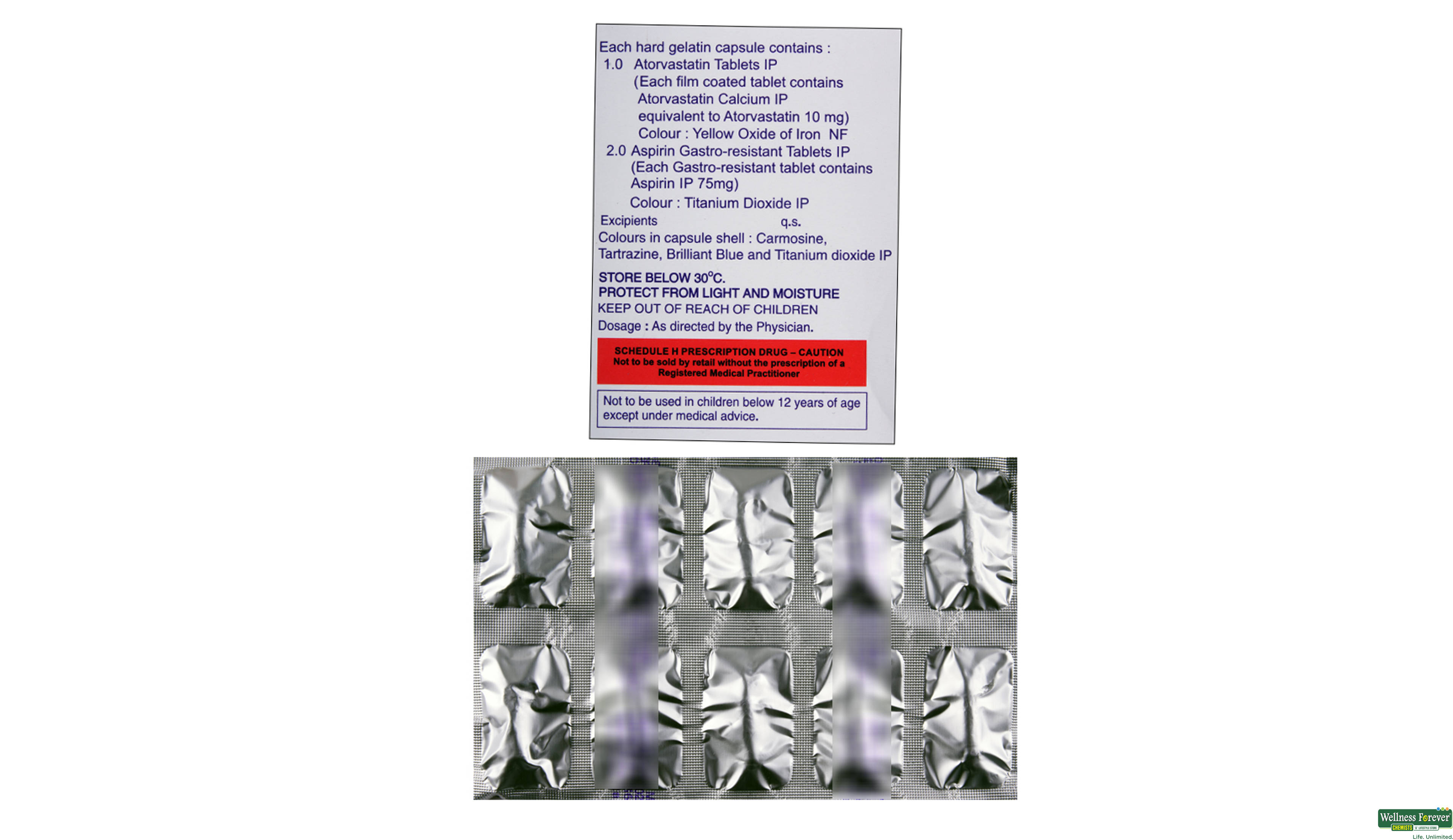 ATORVA-ASP 75MG 10CAP- 2, 10CAP, 