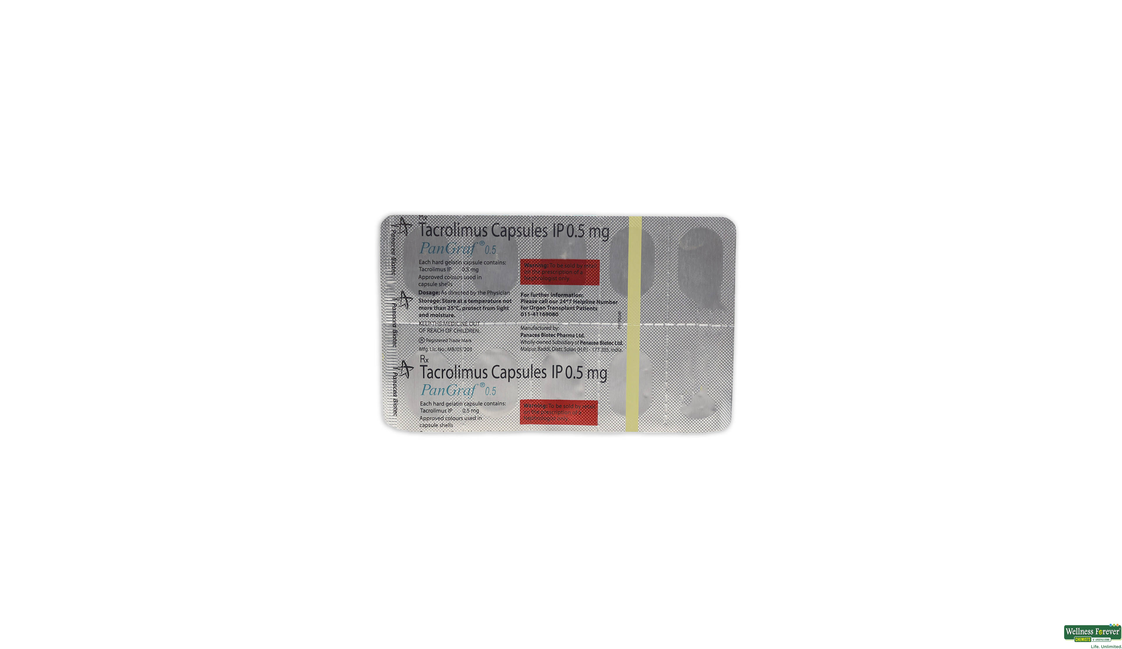 PANGRAF 0.5MG 10CAP- 1, 10CAP, 