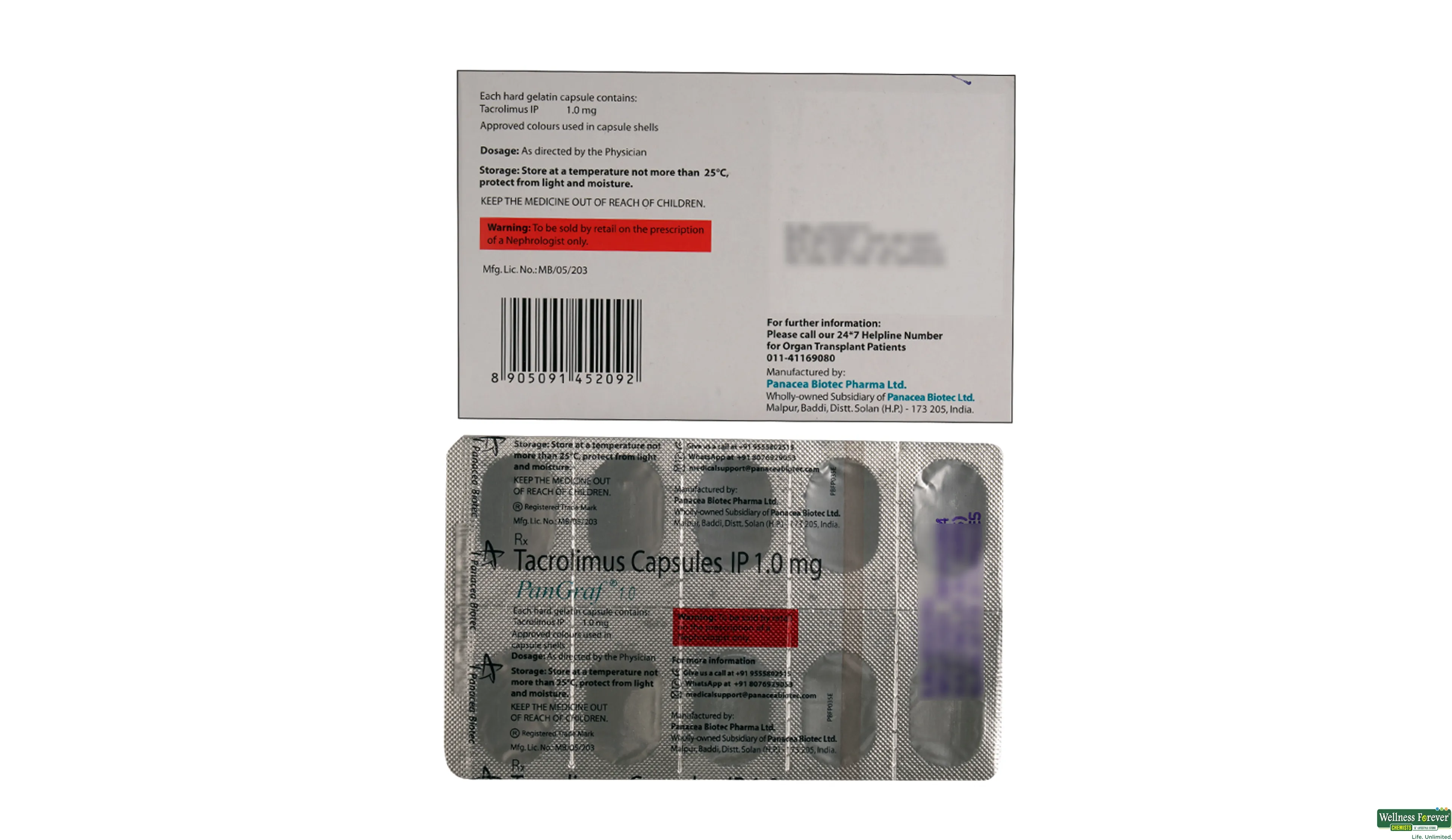 PANGRAF 1MG 10CAP- 2, 10CAP, 