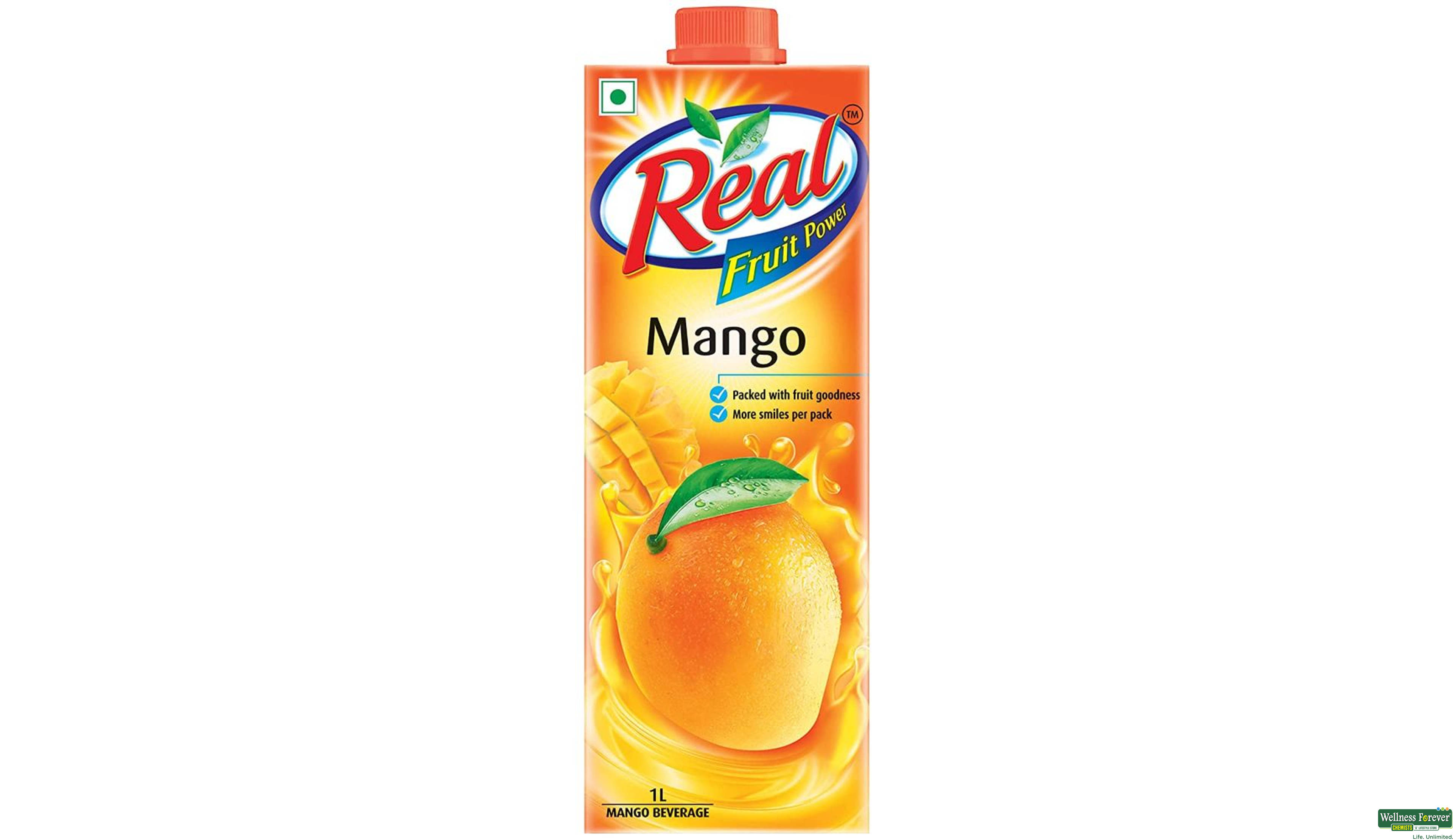 REAL JUICE MANGO 1LTR- 2, 1LTR, null