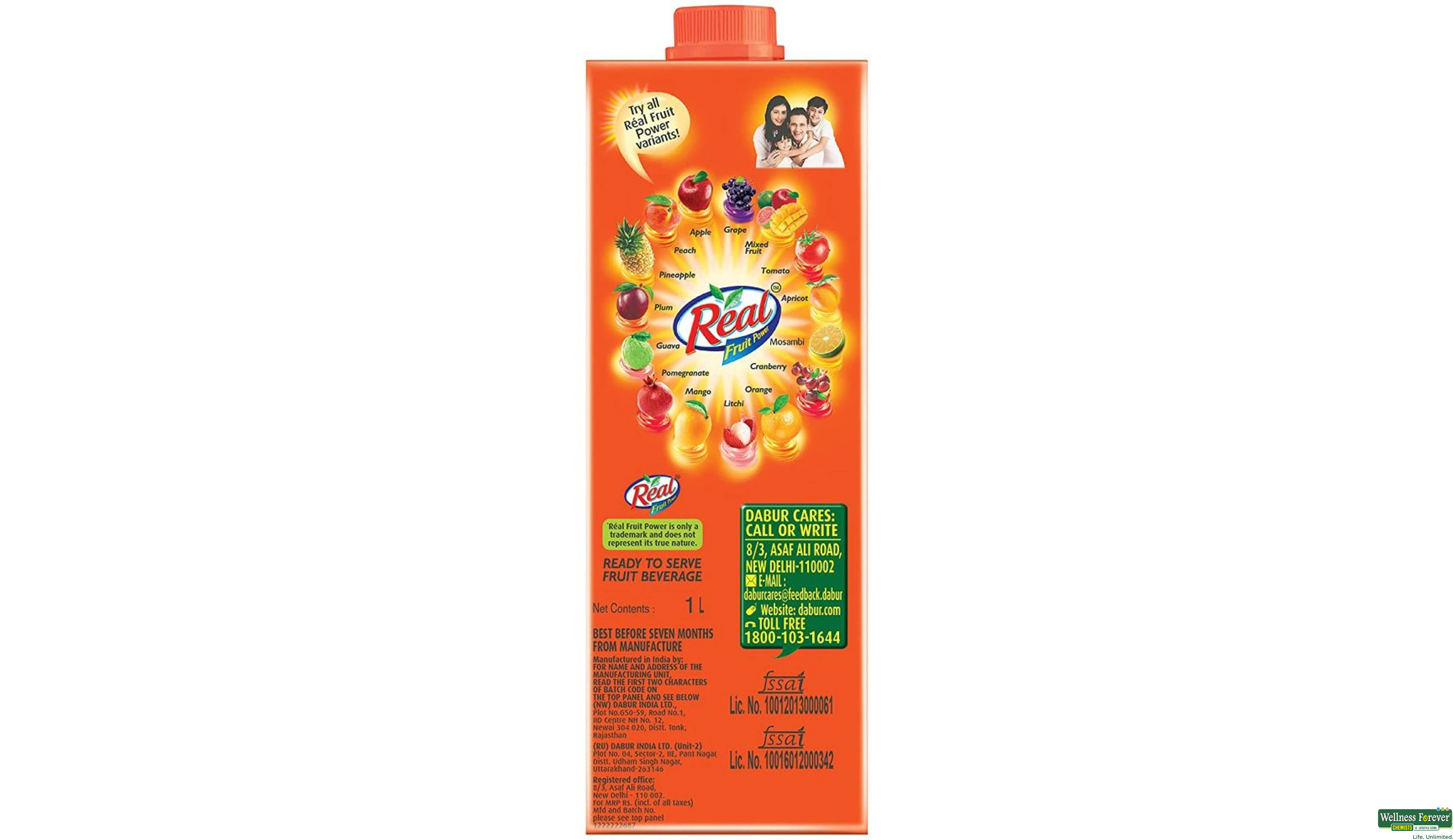 REAL JUICE MANGO 1LTR- 3, 1LTR, null