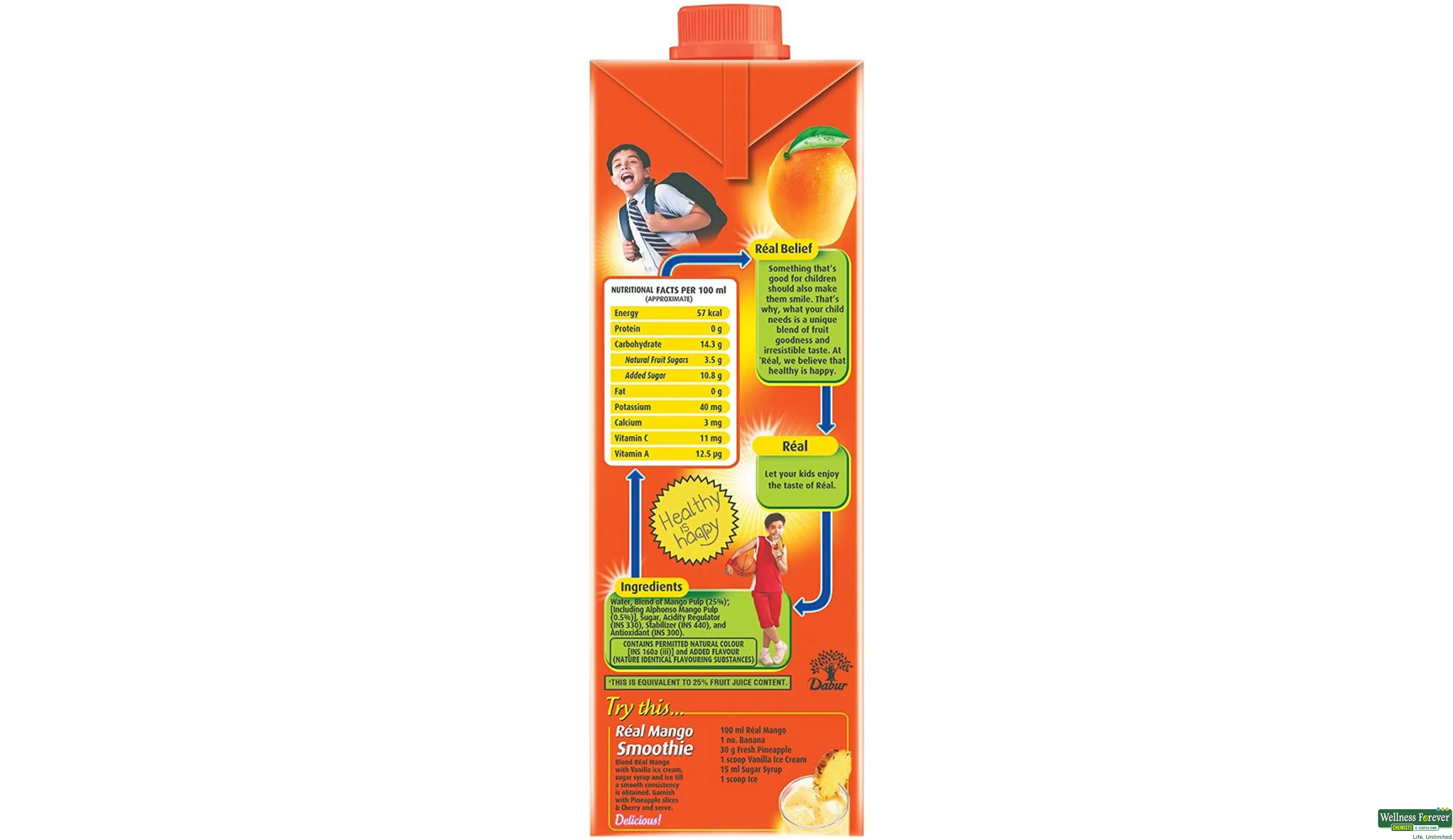 REAL JUICE MANGO 1LTR- 5, 1LTR, null