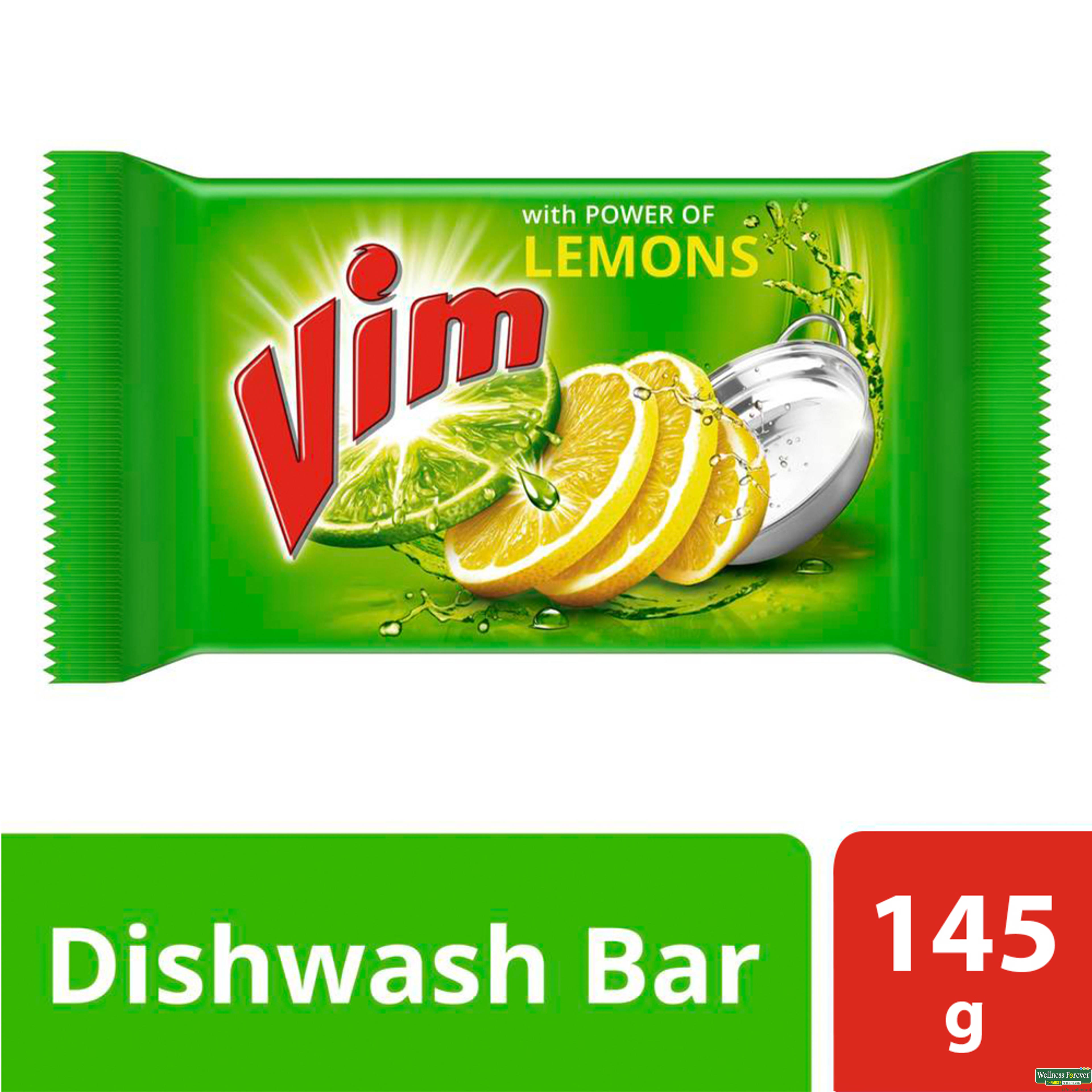 Vim Dishwash Bar Lemon, 135 g-image