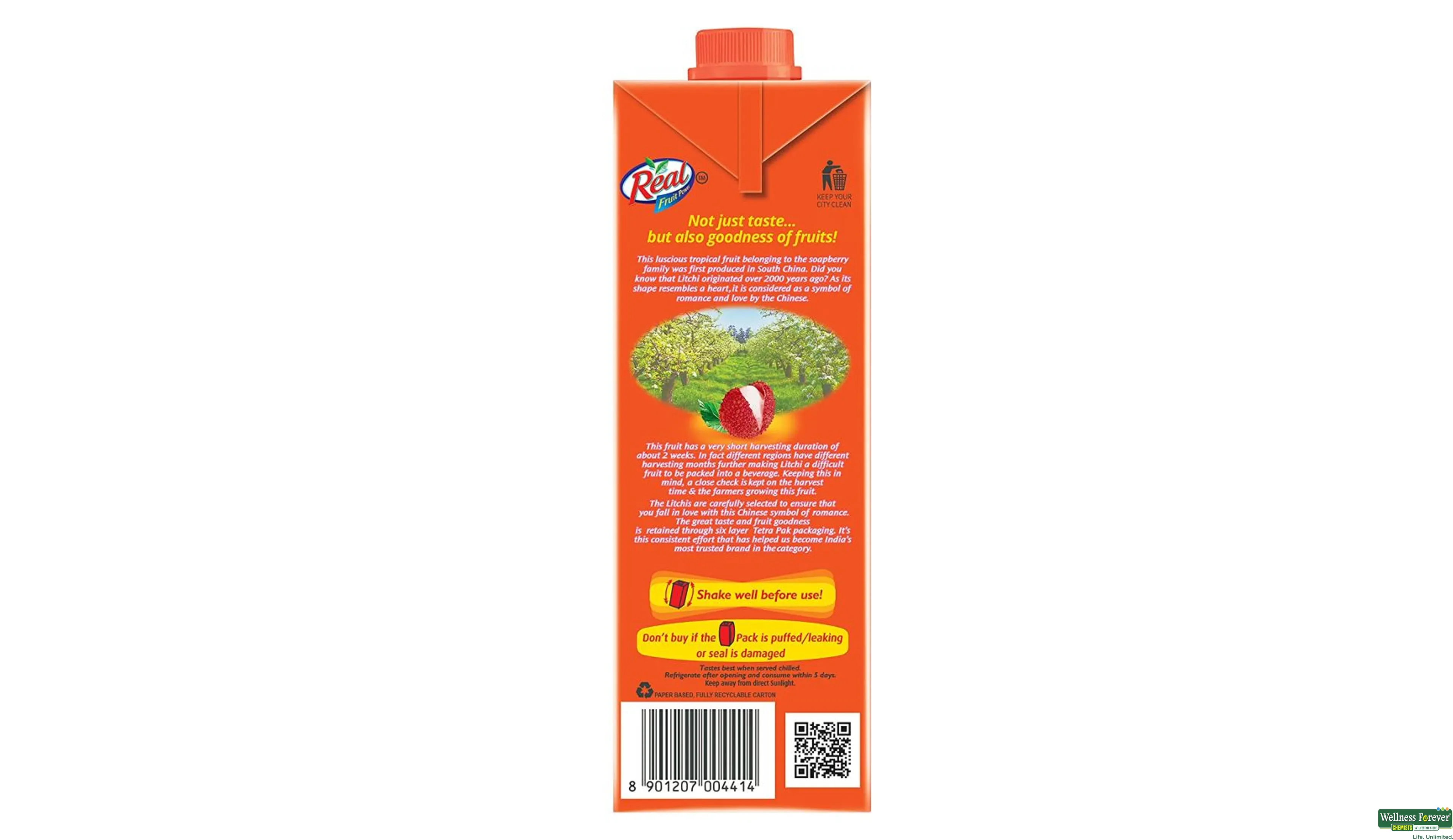 REAL JUICE LITCHI 1LTR- 3, 1LTR, null