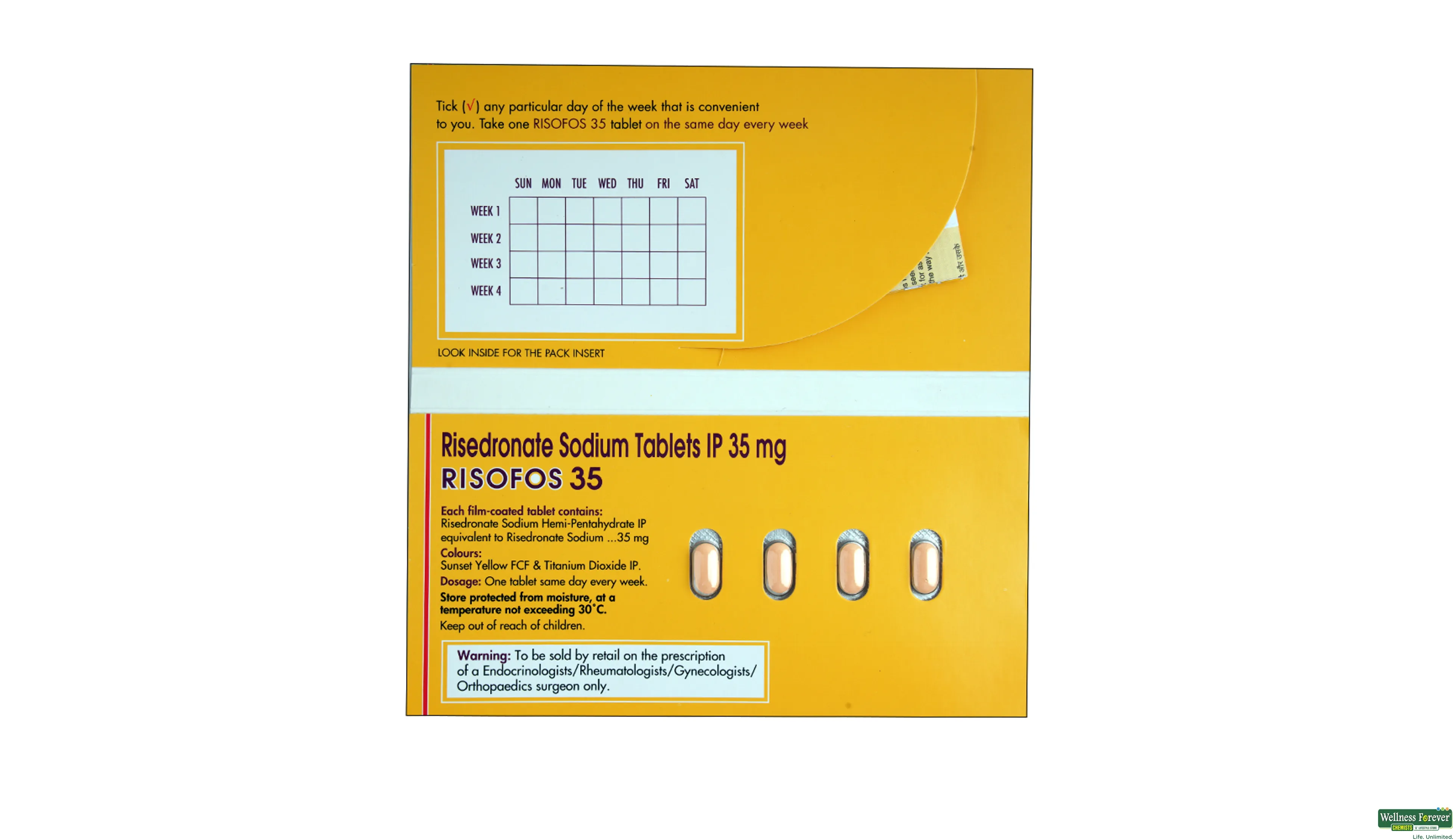 RISOFOS 35MG 4TAB- 2, 4TAB, 