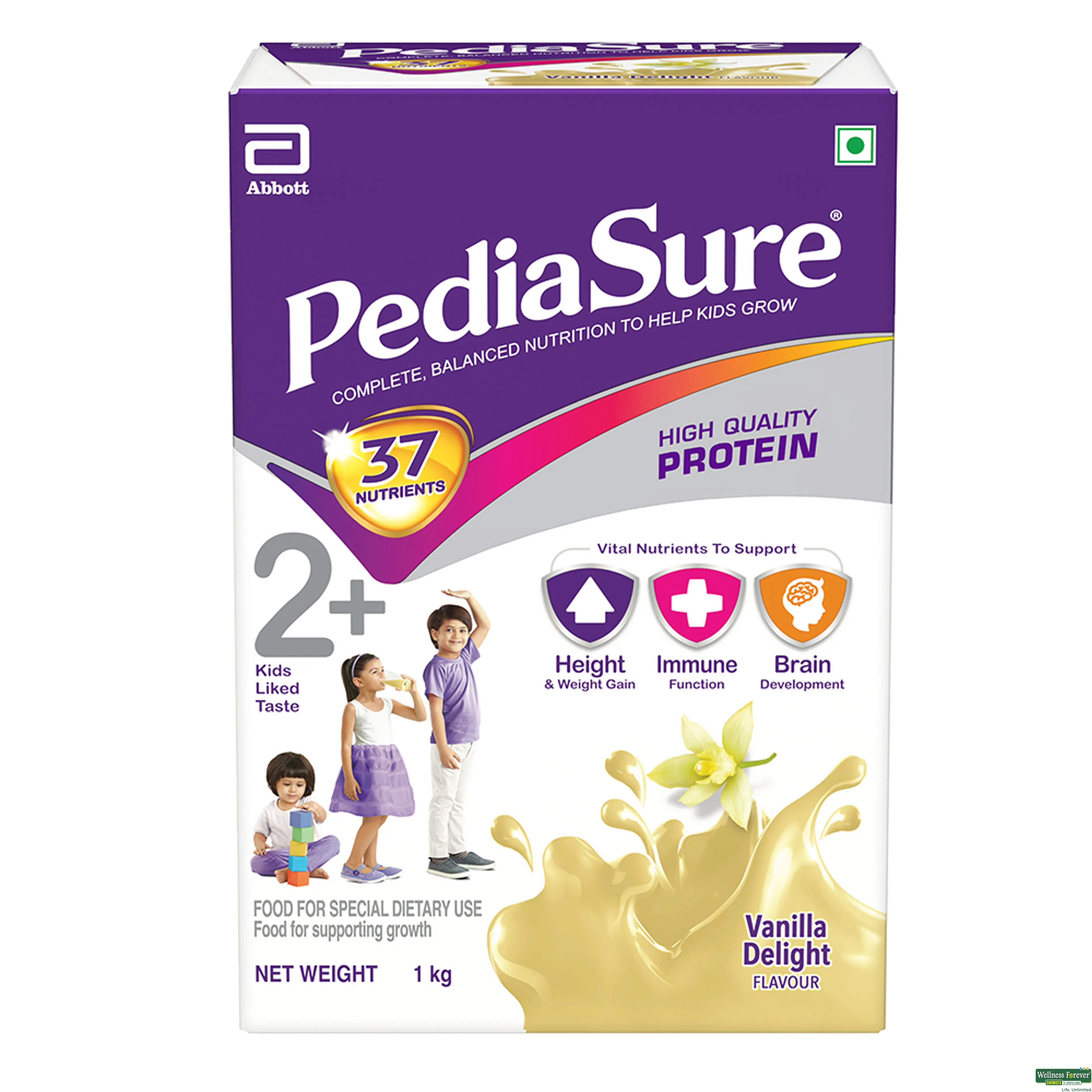 PEDIASURE PWDR VANILA BOX 1KG-image