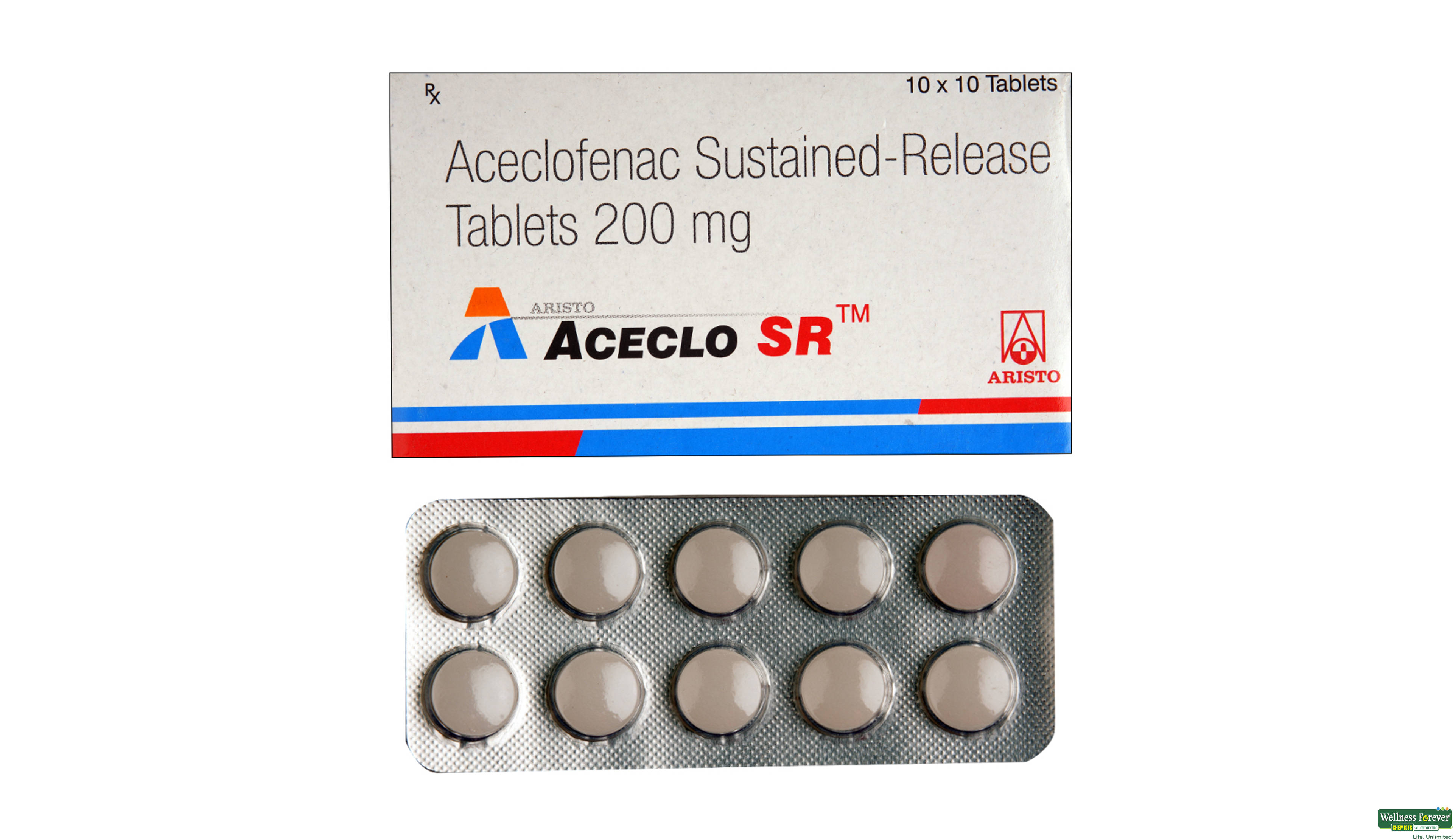 ACECLO-SR 200MG 10TAB- 1, 10TAB, 