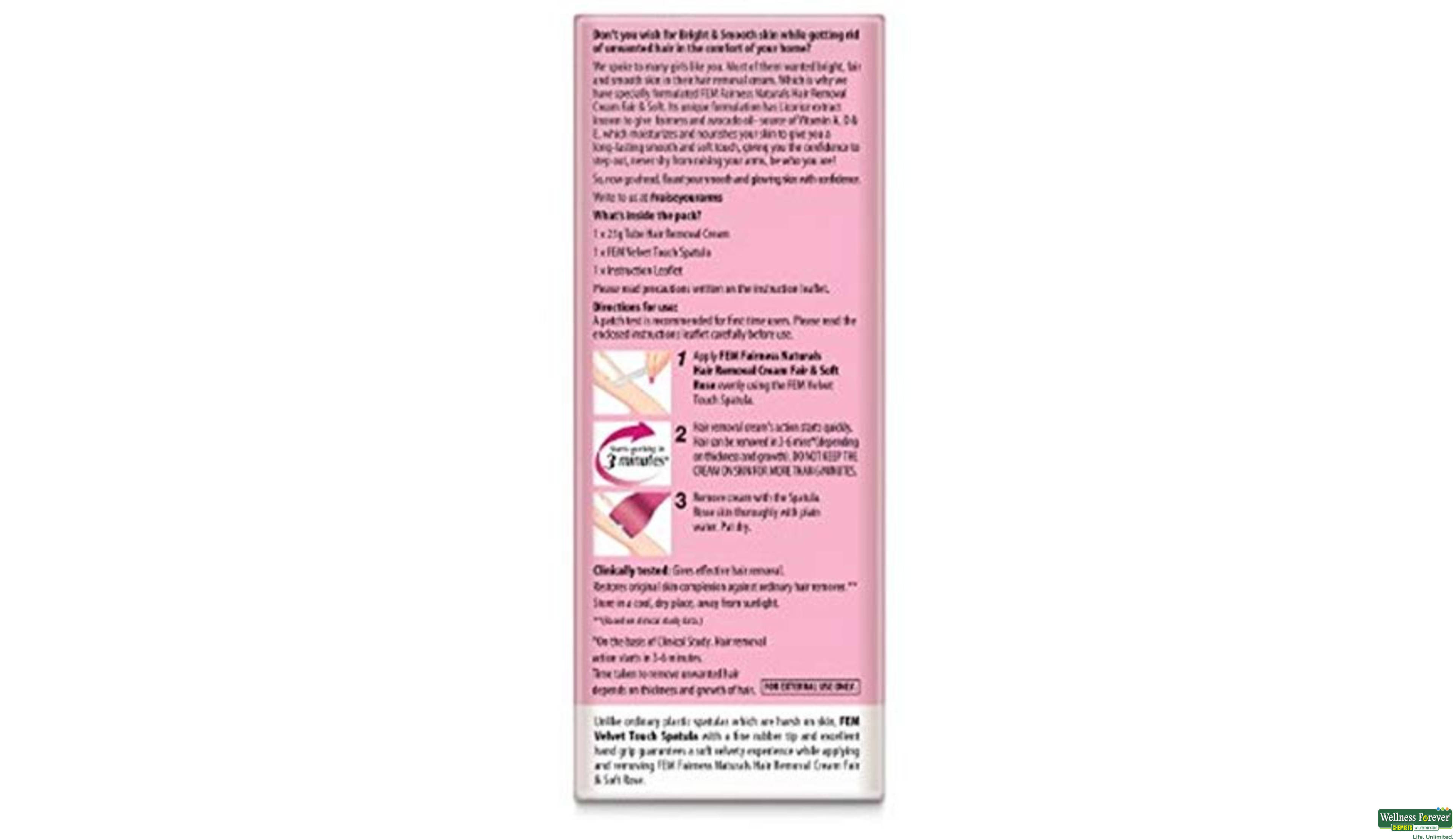 FEM HR/REMV CRM ROSE 25GM- 3, 25GM, 