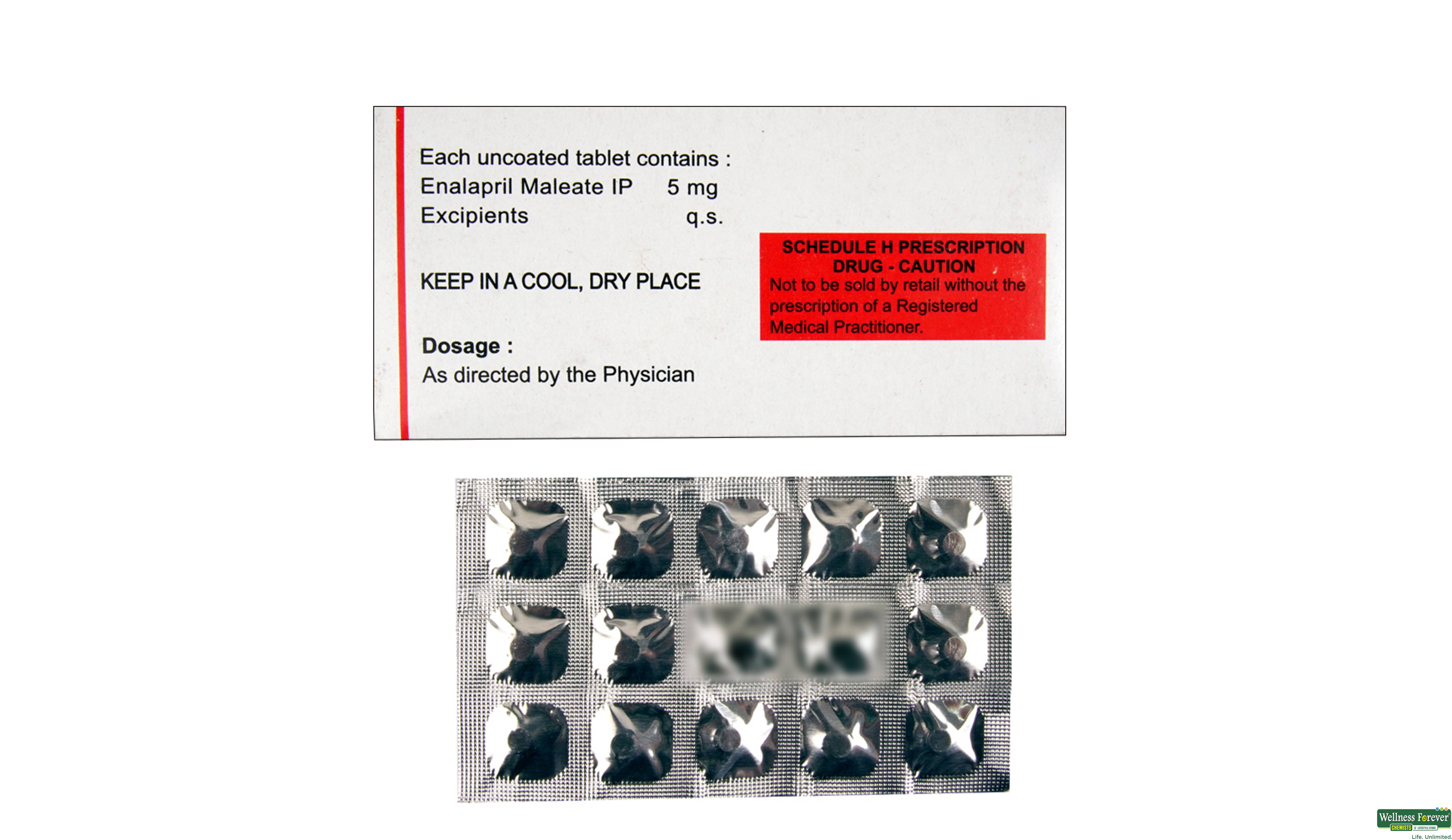 ENVAS 5MG 15TAB- 2, 15TAB, 