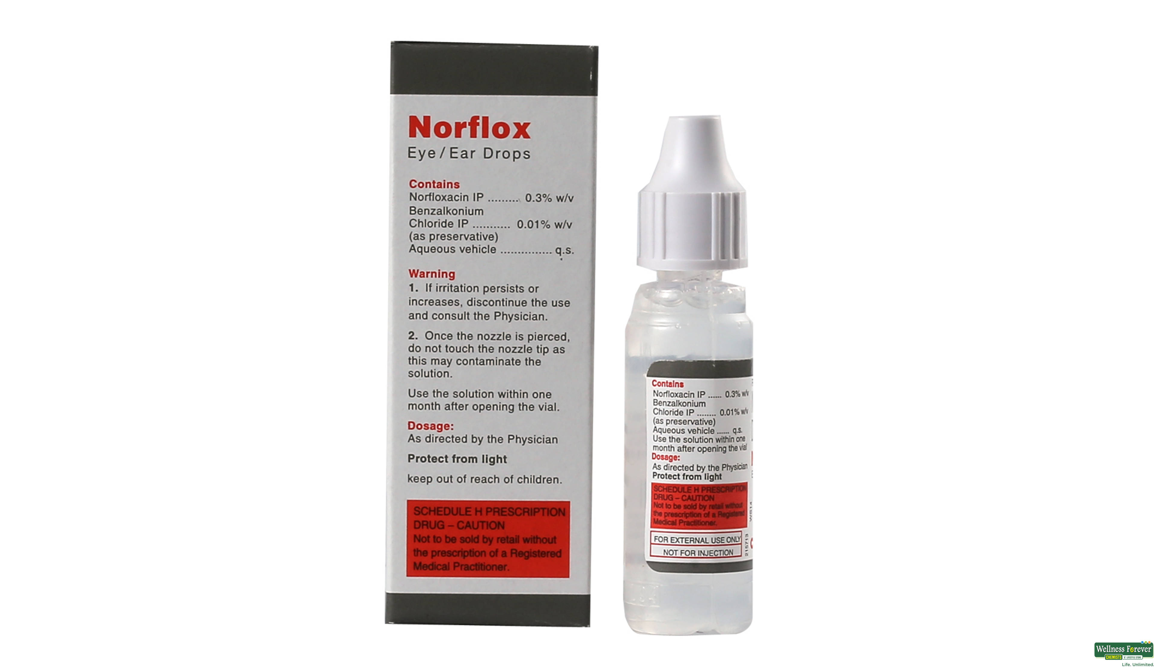 NORFLOX E/EAR DROP 10ML- 2, 10ML, null