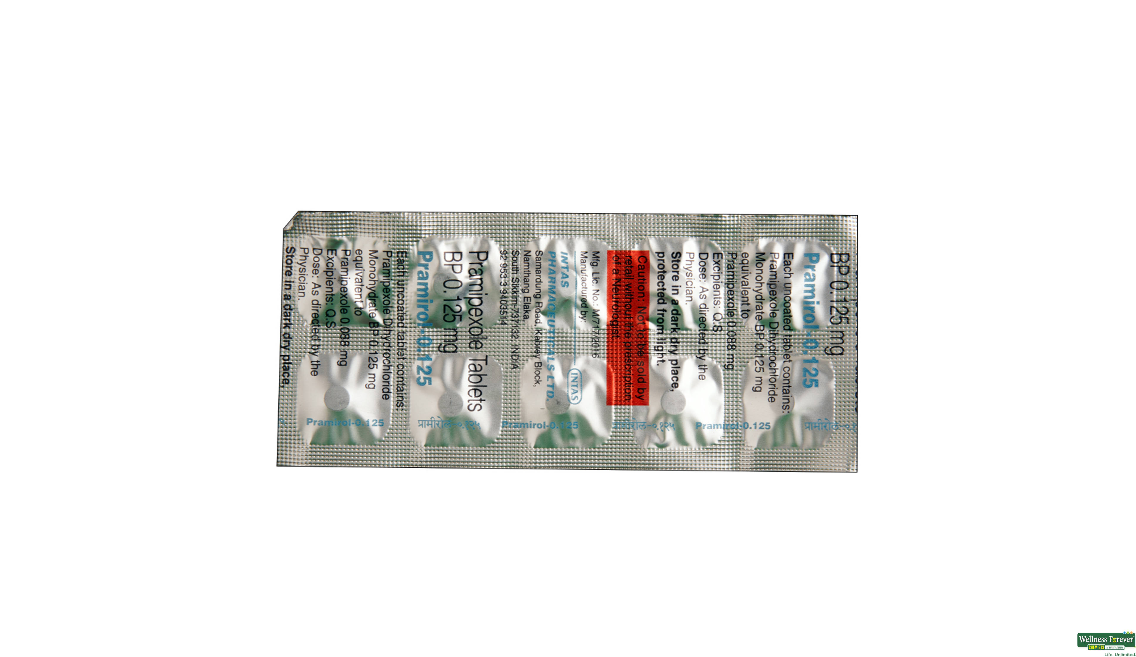PRAMIROL 0.125MG 10TAB- 1, 10TAB, 