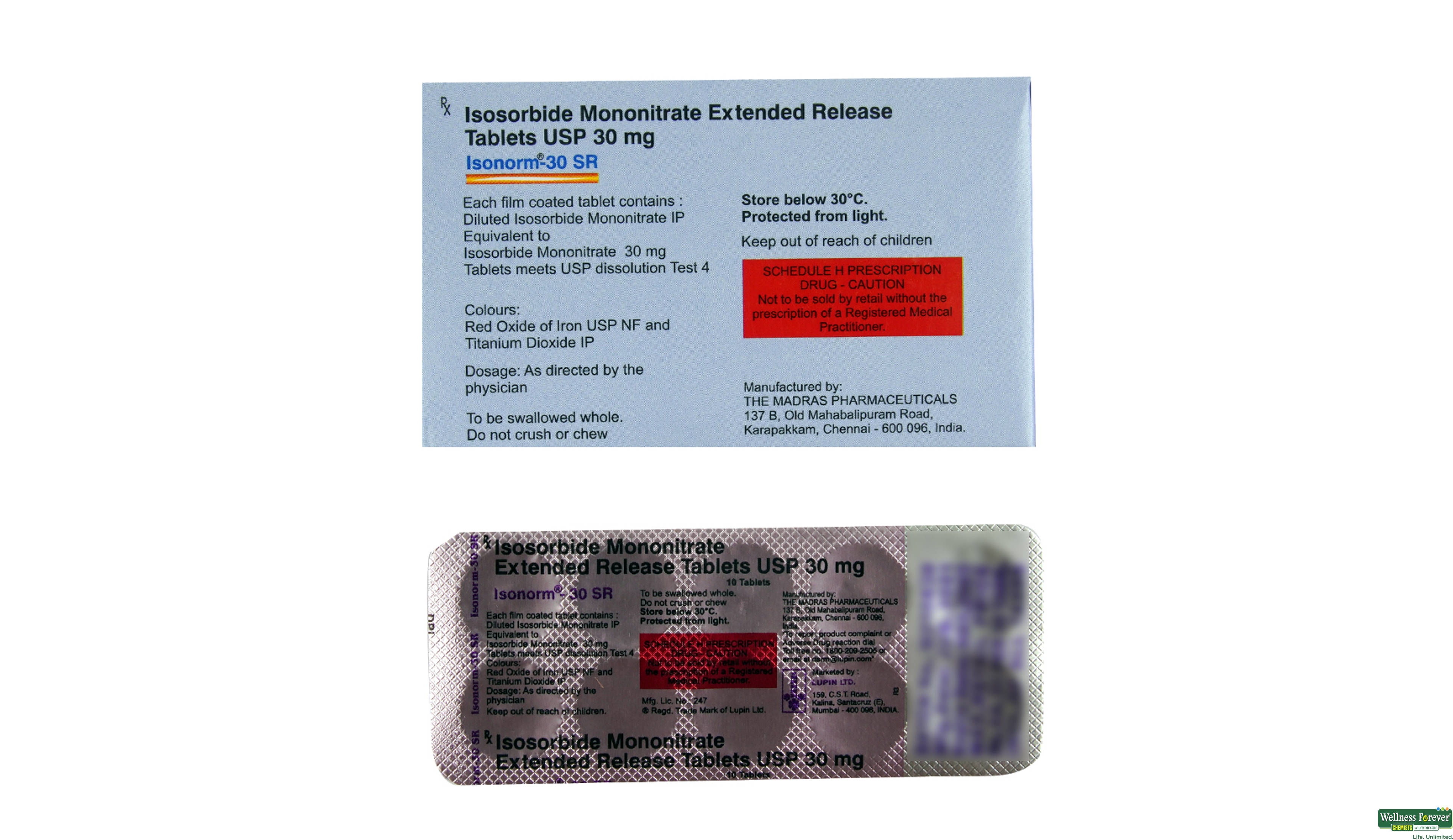 ISONORM-SR 30MG 10TAB- 2, 10TAB, 