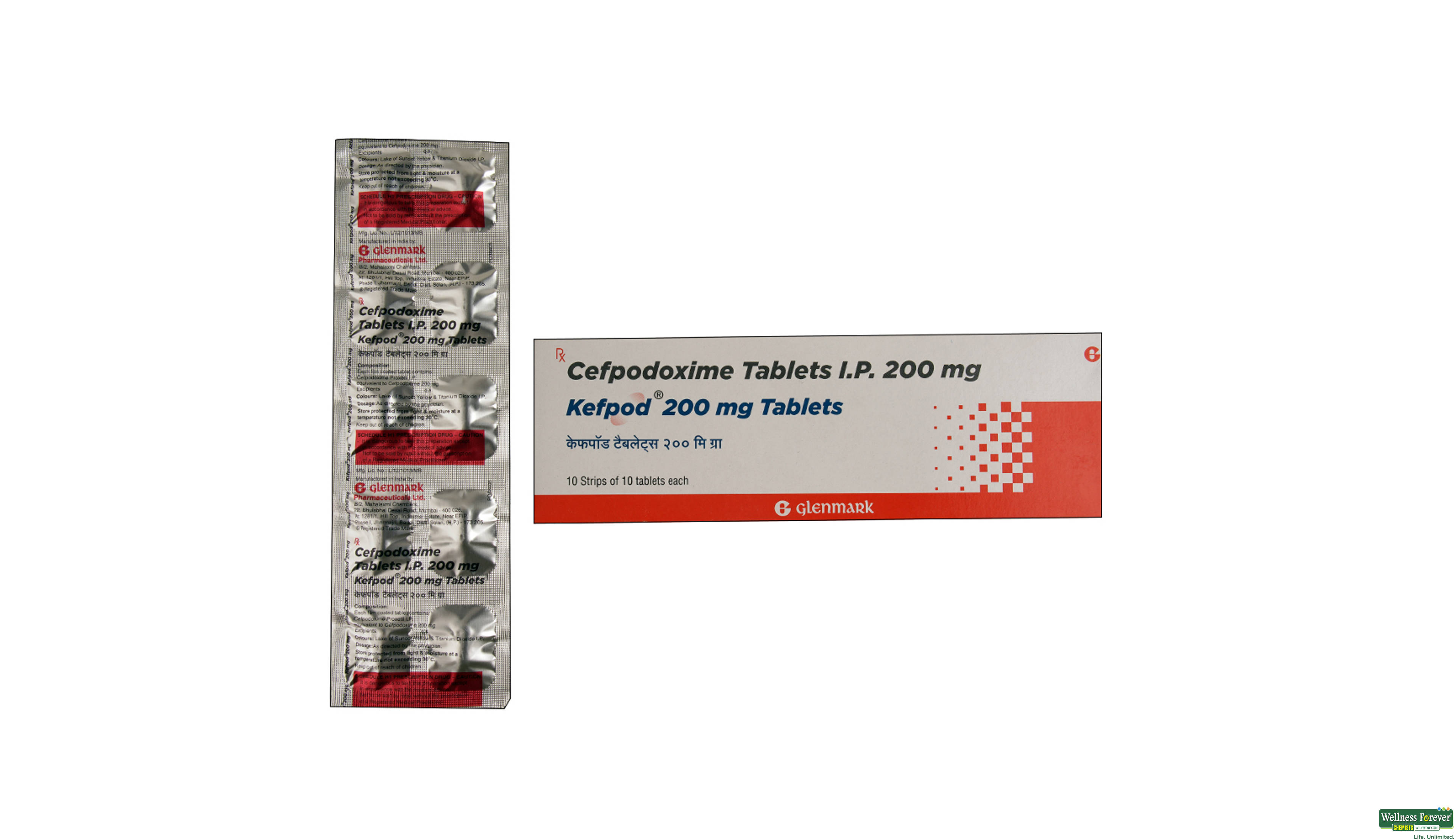 KEFPOD 200MG 10TAB- 1, 10TAB, 