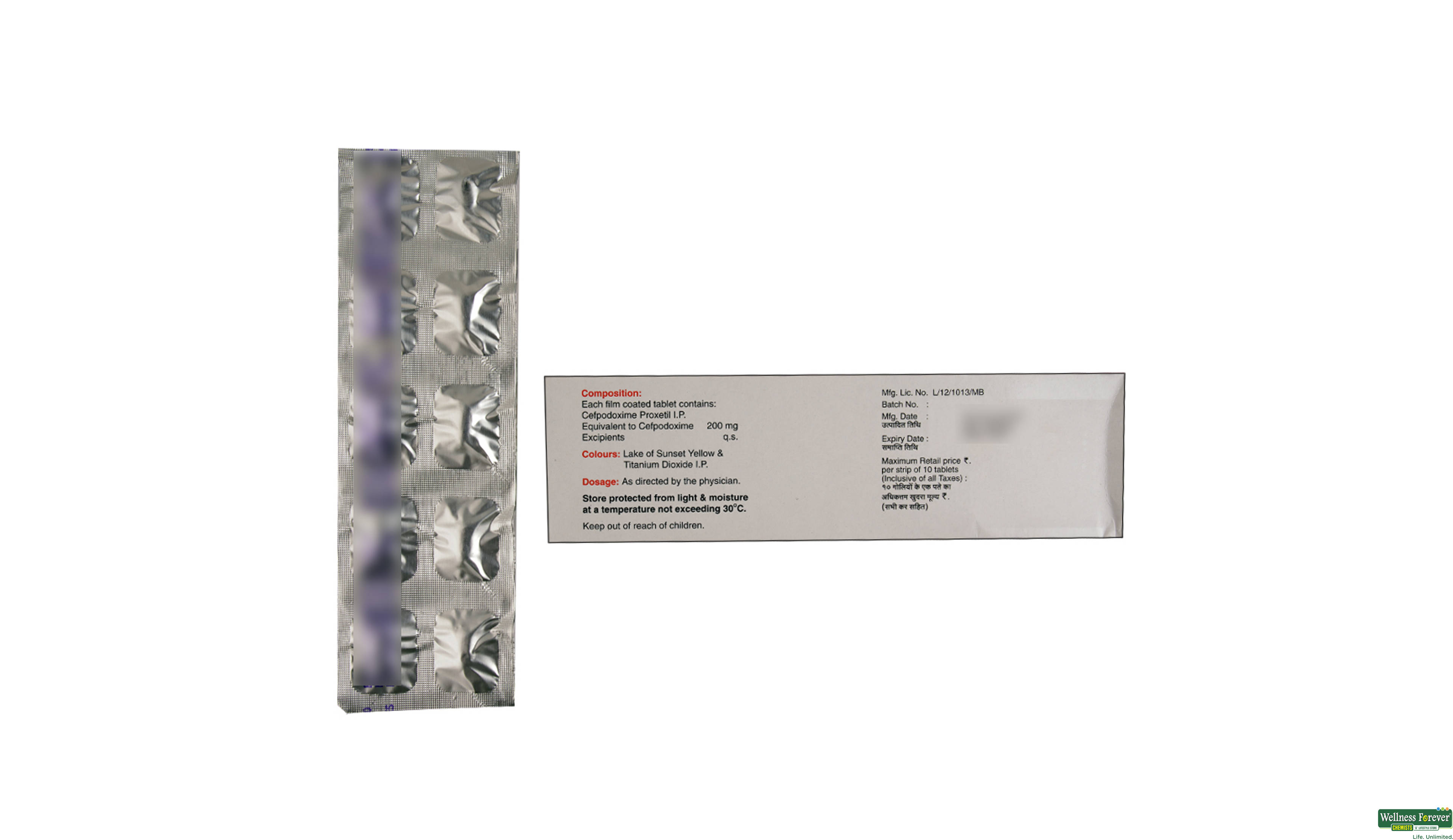 KEFPOD 200MG 10TAB- 2, 10TAB, 