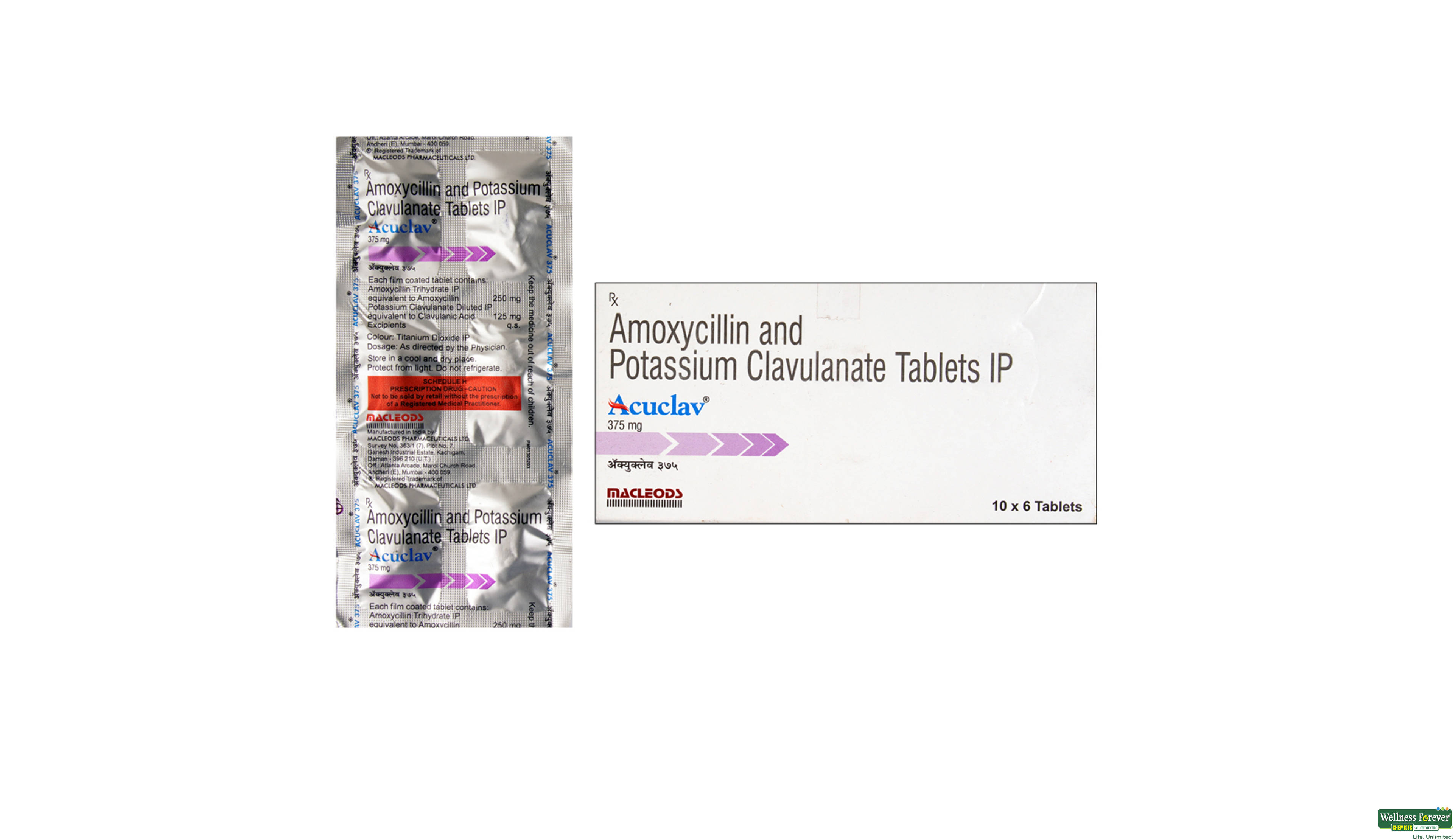 ACUCLAV 375MG 6TAB ##- 1, 6TAB, null