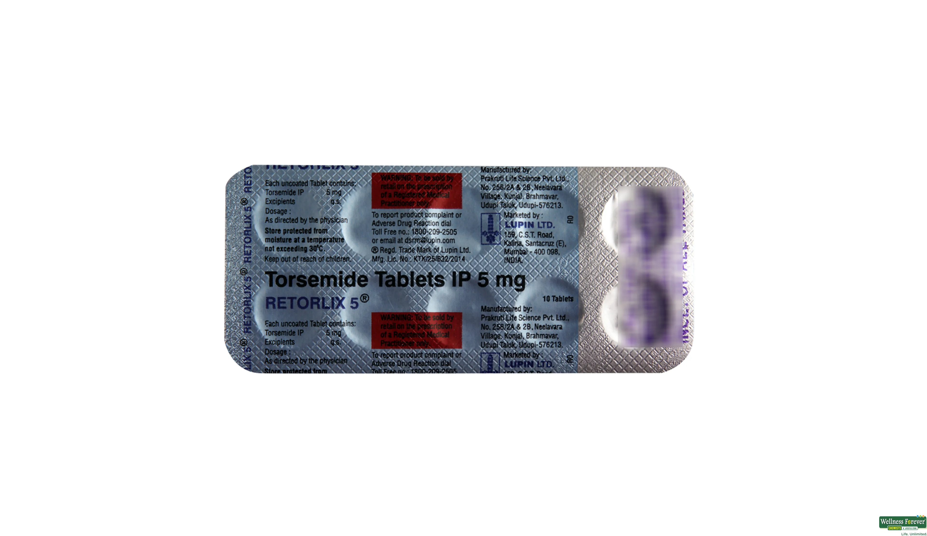 RETORLIX 5MG 10TAB- 2, 10TAB, 