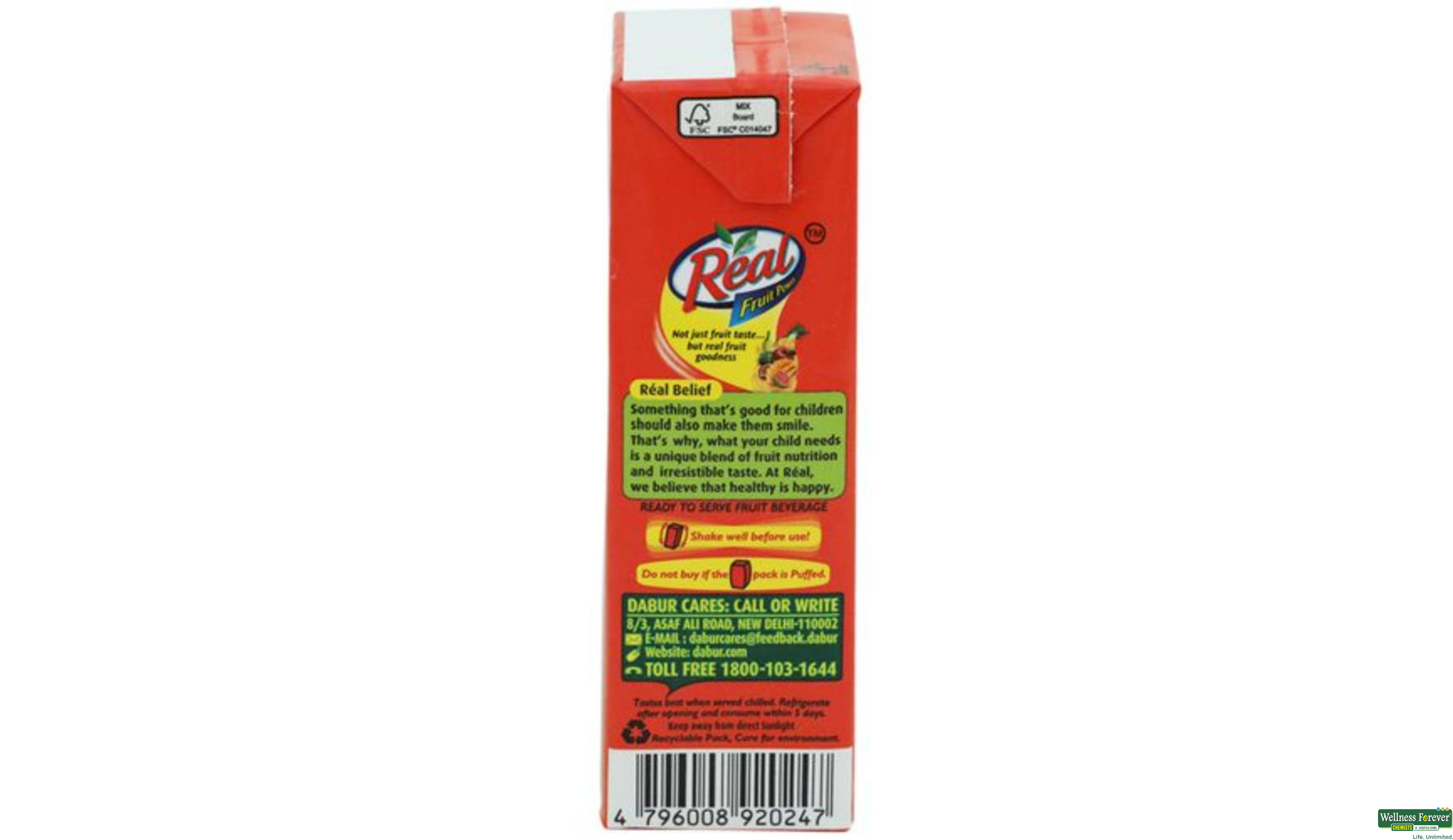 REAL JUICE MIXED FRUIT 180ML- 2, 180ML, null