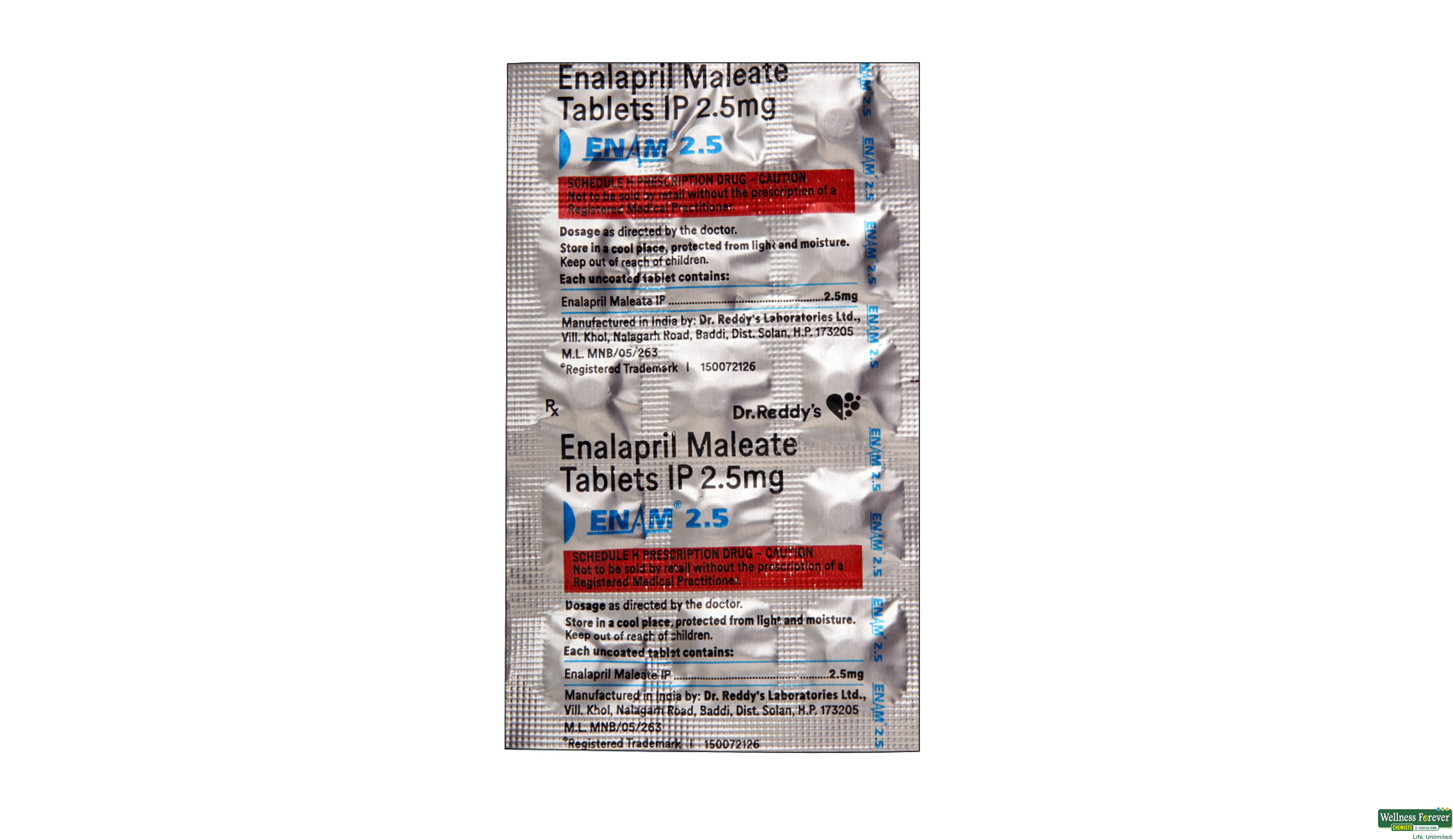 ENAM 2.5MG 15TAB- 1, 15TAB, 