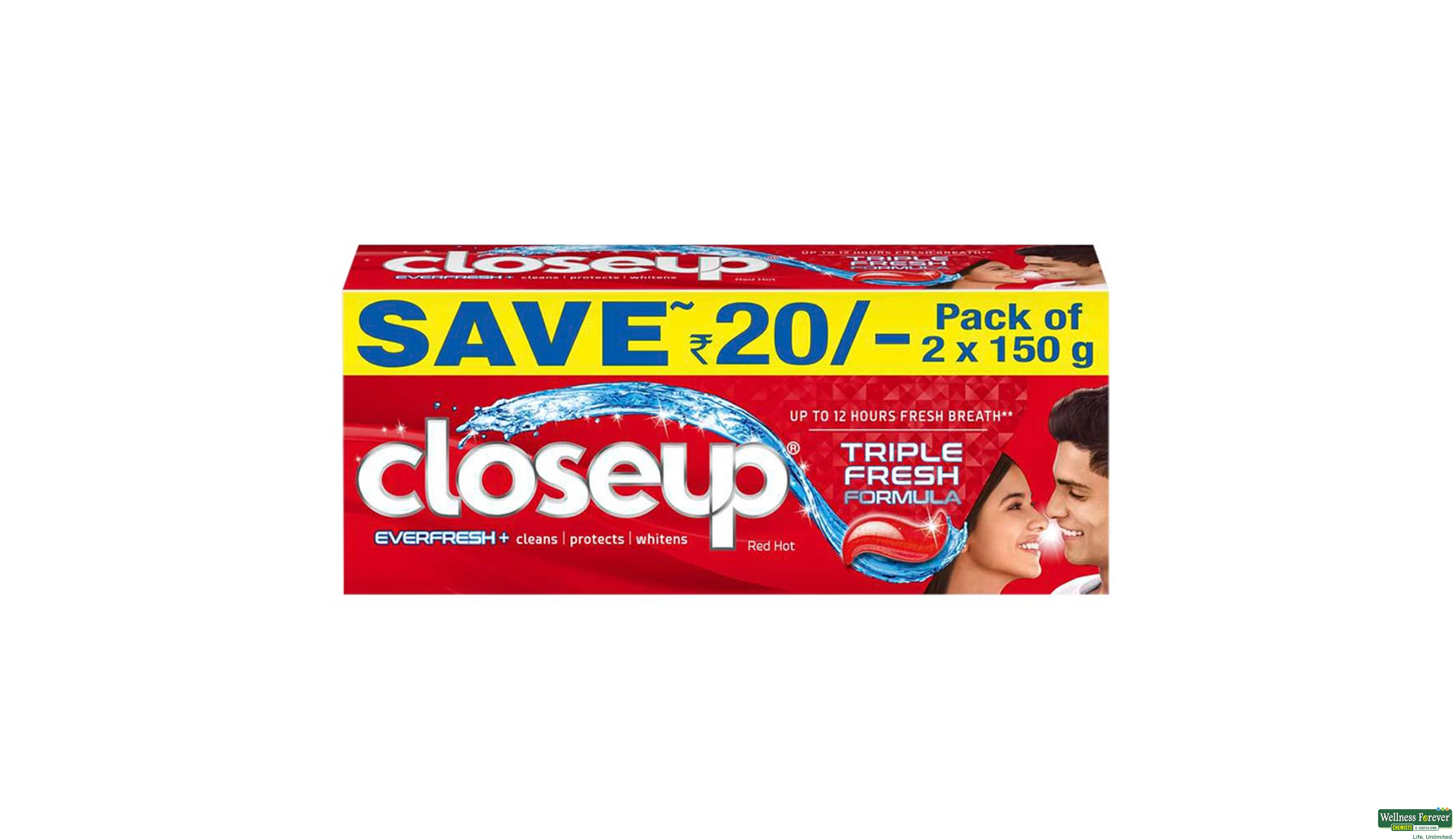 CLOSEUP T/PASTE DEEP ACTION RED 2X150GM- 2, 300GM, 