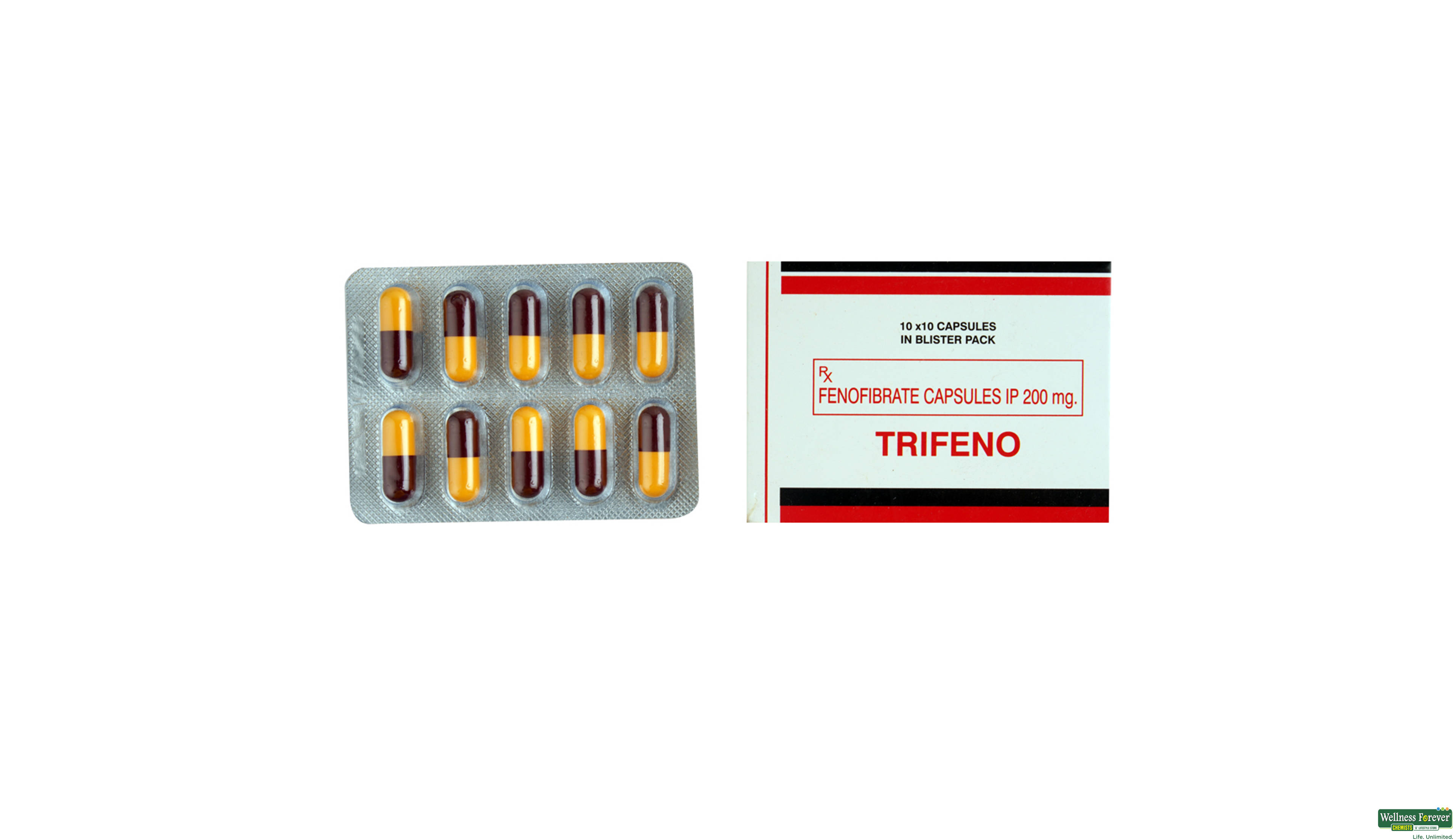 TRIFENO 200MG 10CAP- 1, 10CAP, 