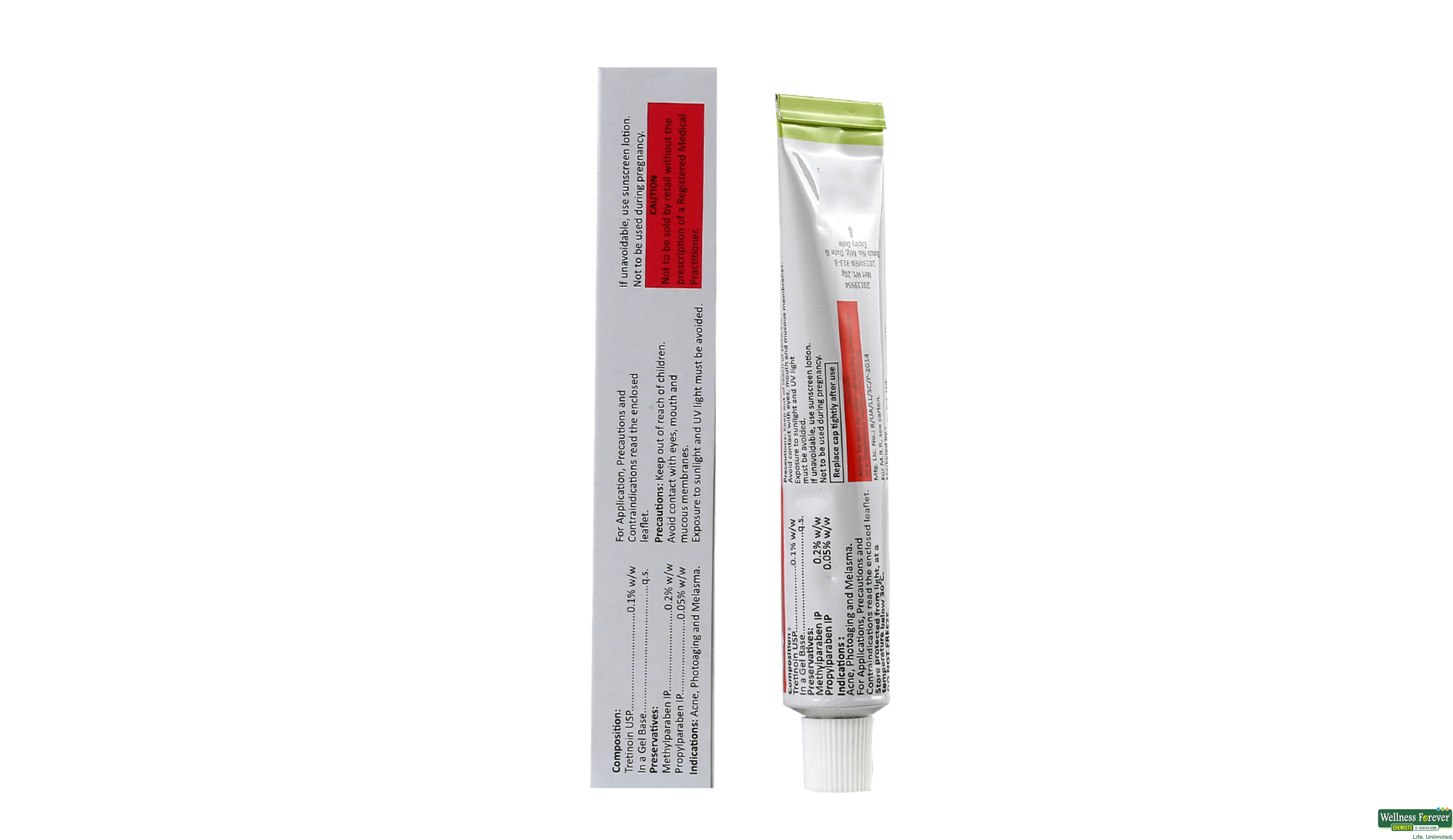 A-RET 0.1% GEL 20GM- 2, 20GM, 