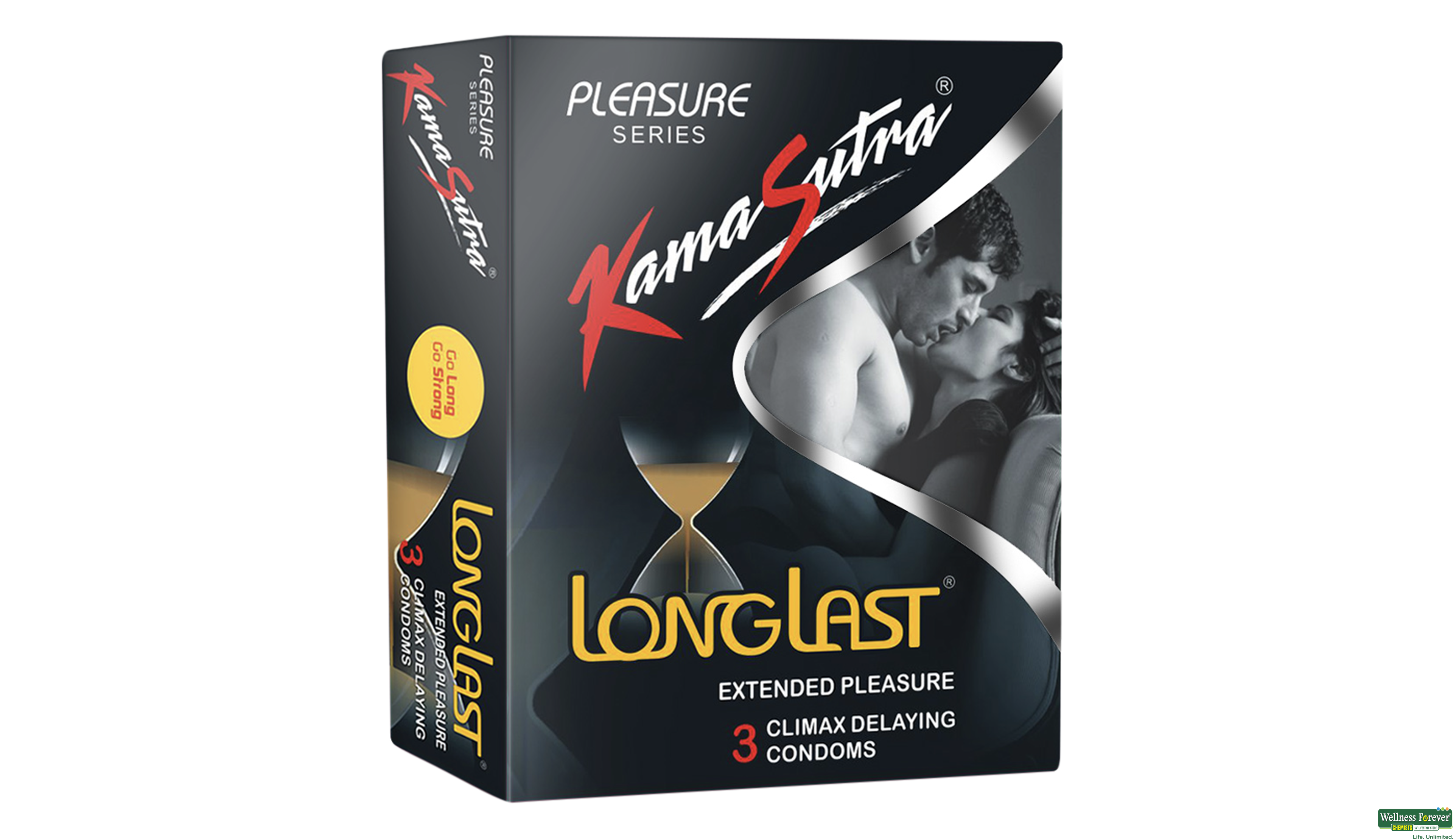 KS CONDOM LONGLAST 3PC- 1, 3PC, 