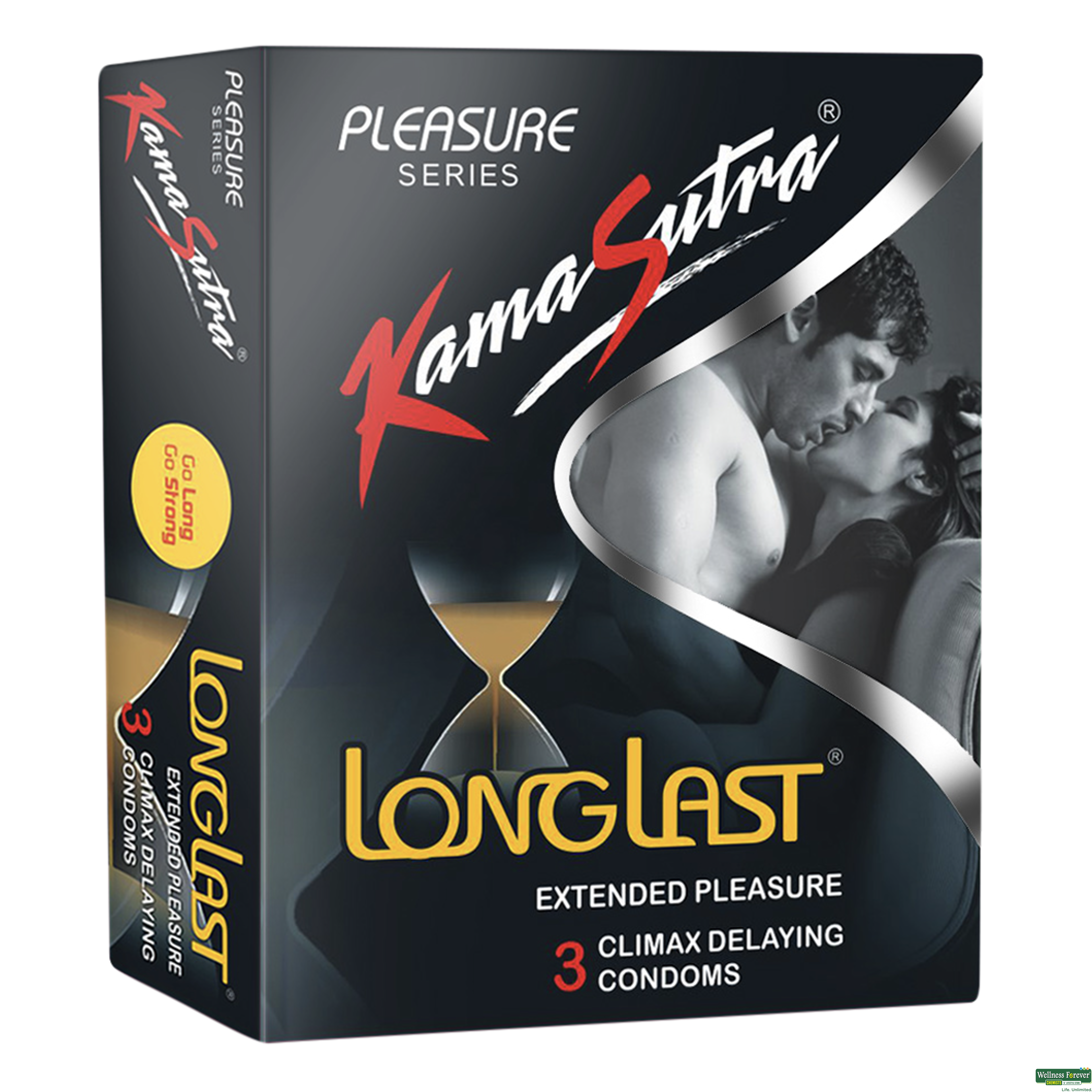 Kamasutra Longlast Climax Delaying Condoms, 3 Pieces-image