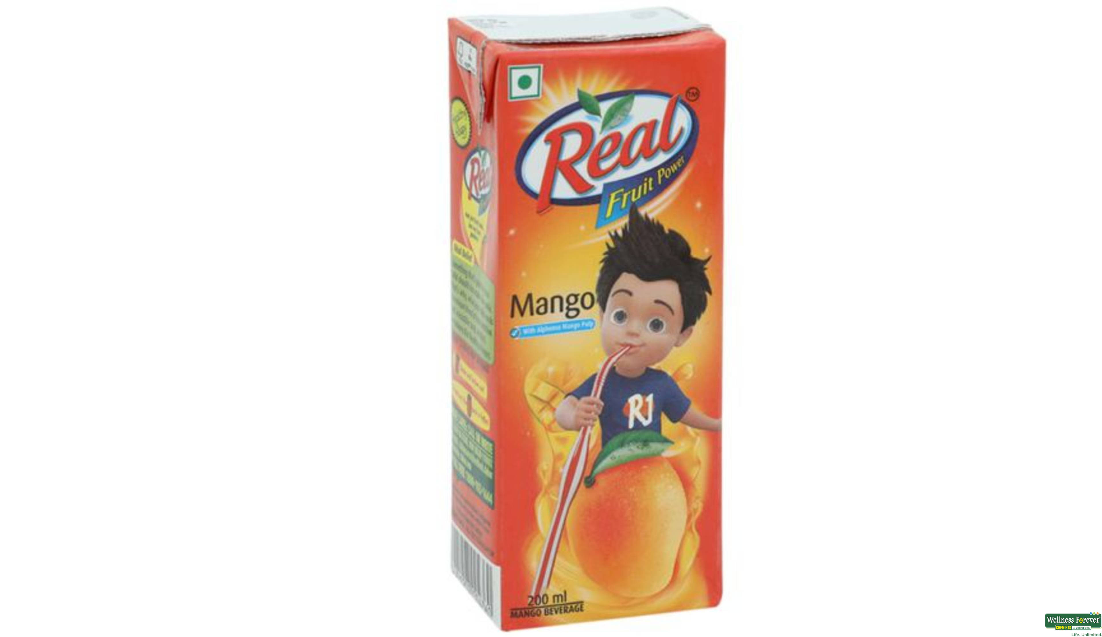 REAL JUICE MANGO 180ML- 1, 180ML, null