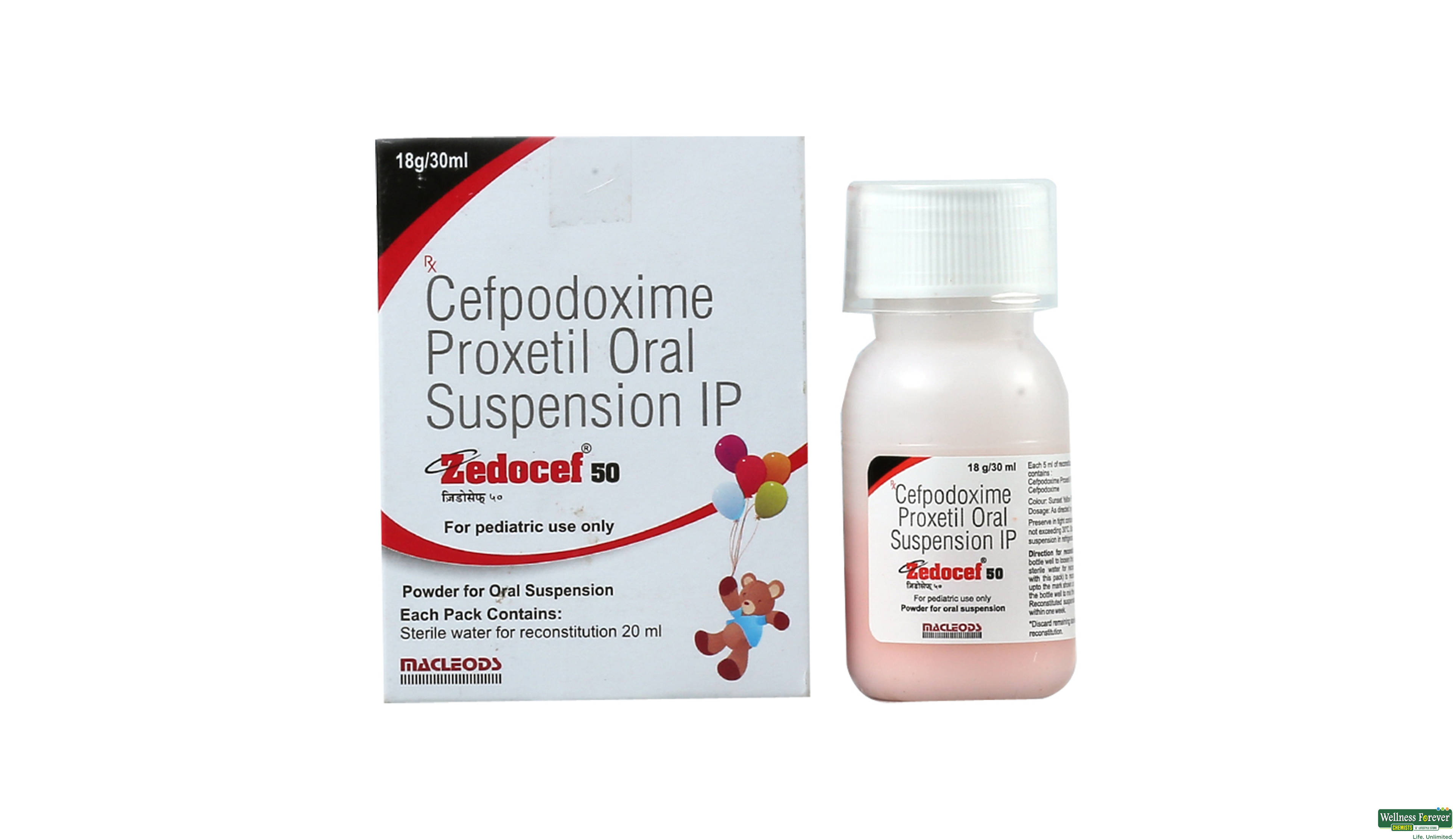 ZEDOCEF 50MG SYP 30ML- 1, 30ML, 