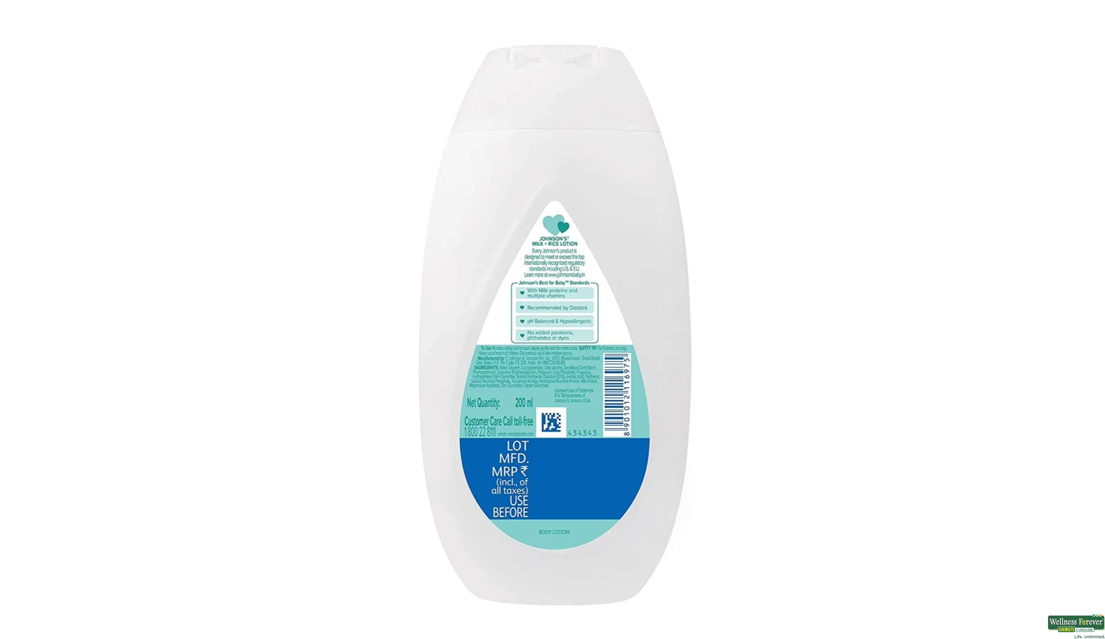 Johnson and johnson milk lotion top