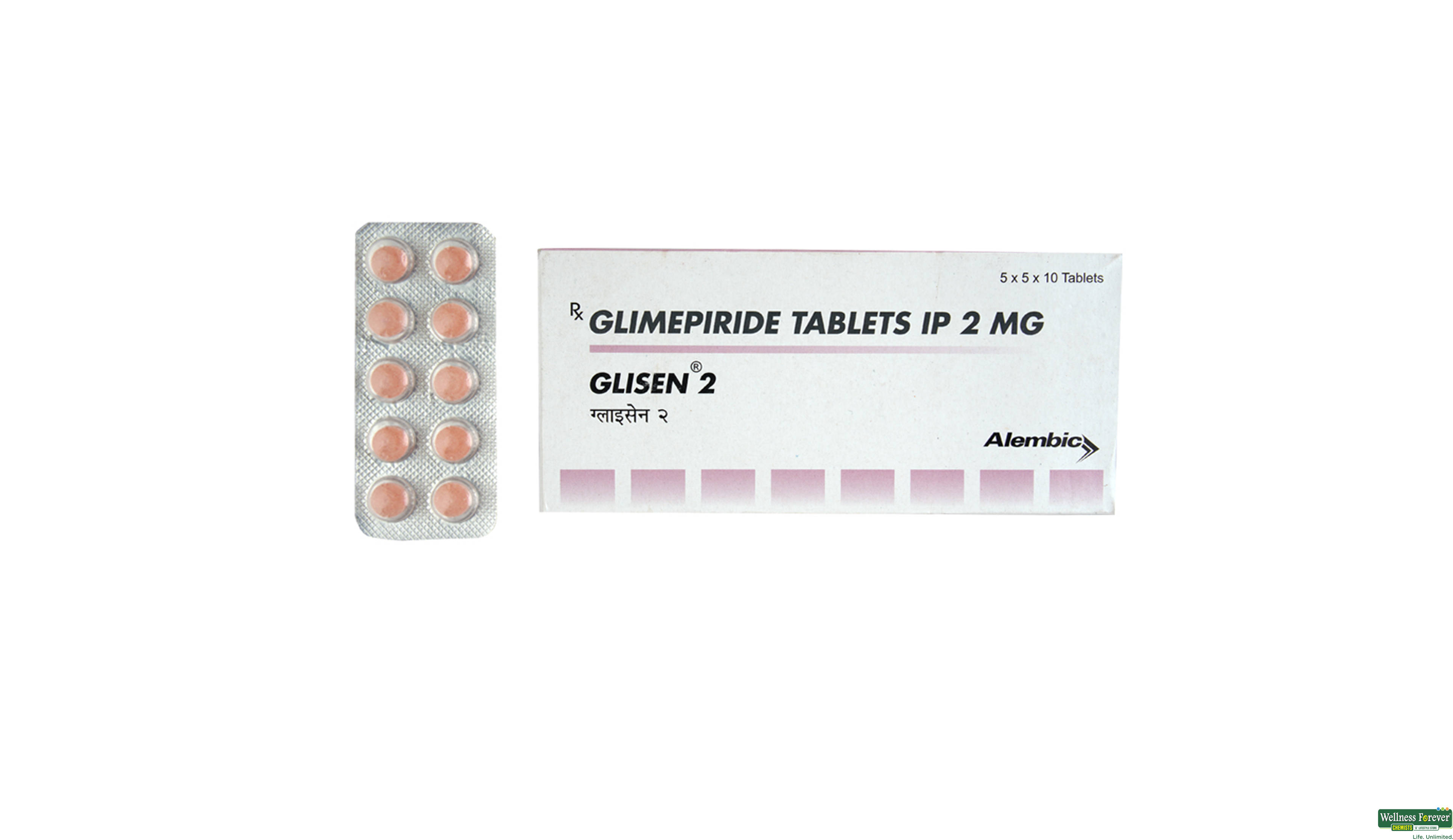 GLISEN 2MG 10TAB- 1, 10TAB, 