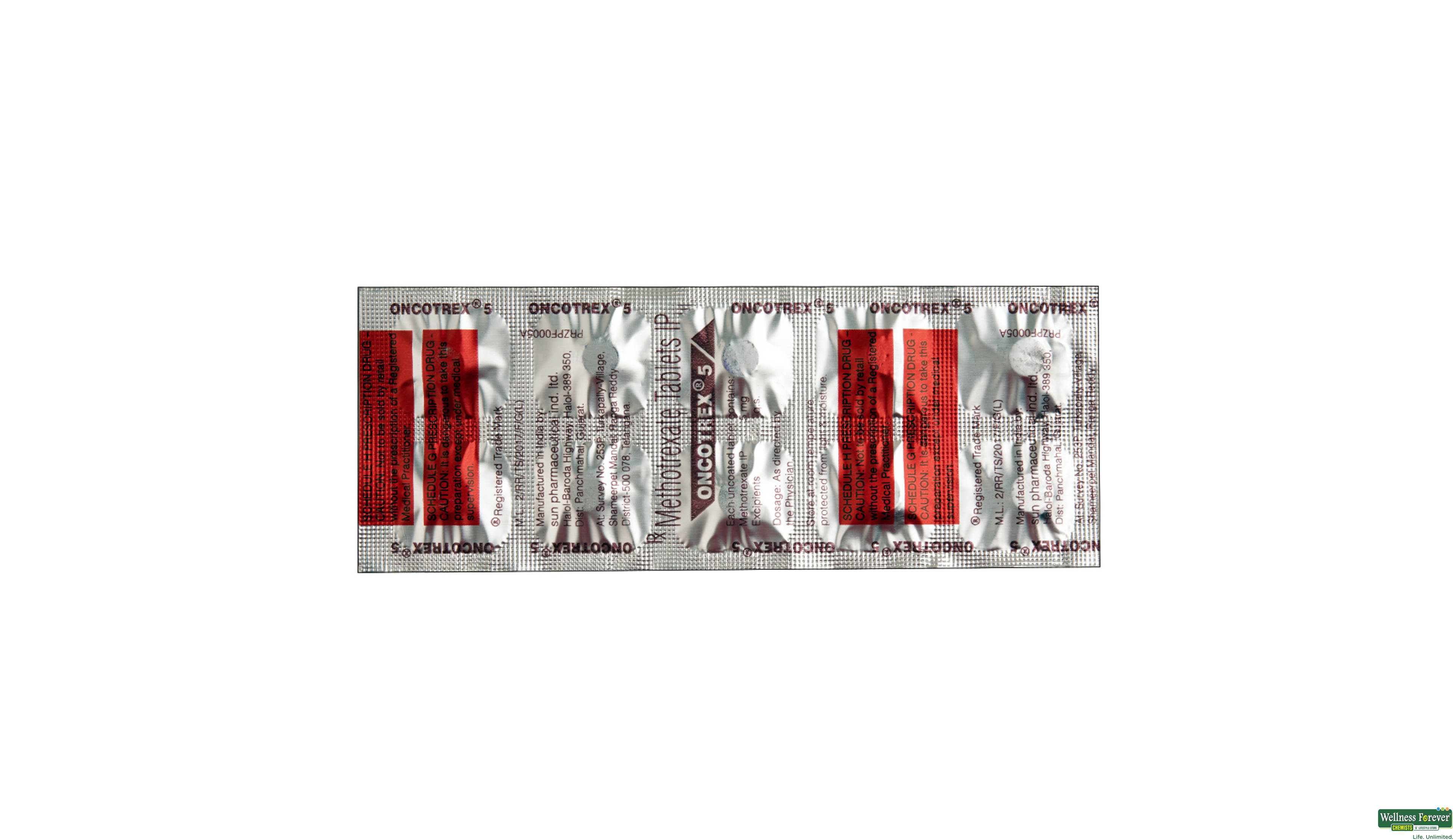 ONCOTREX 5MG 10TAB- 1, 10TAB, 