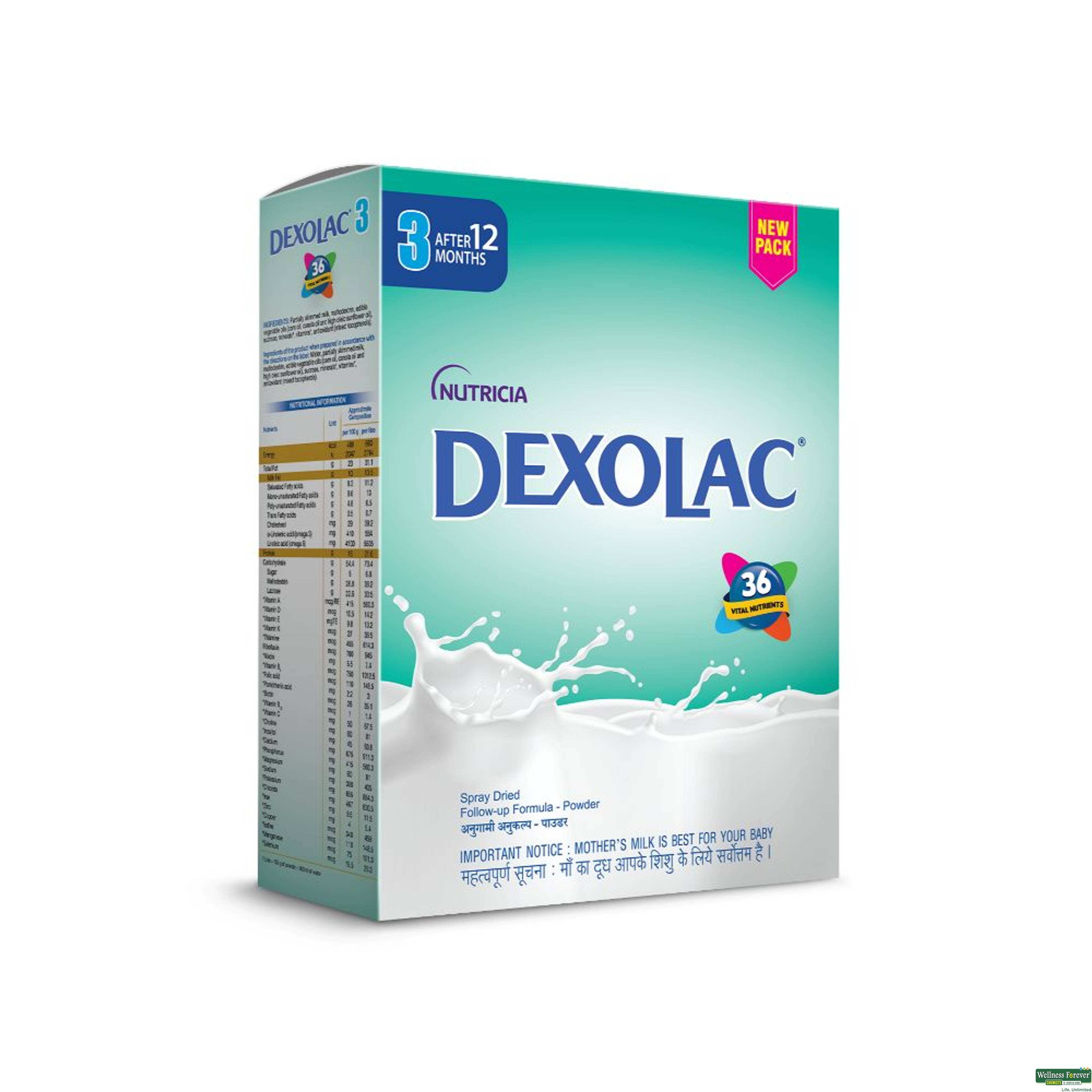 Dexolac Stage 3 Infant Milk Formula Powder, 400 g-image