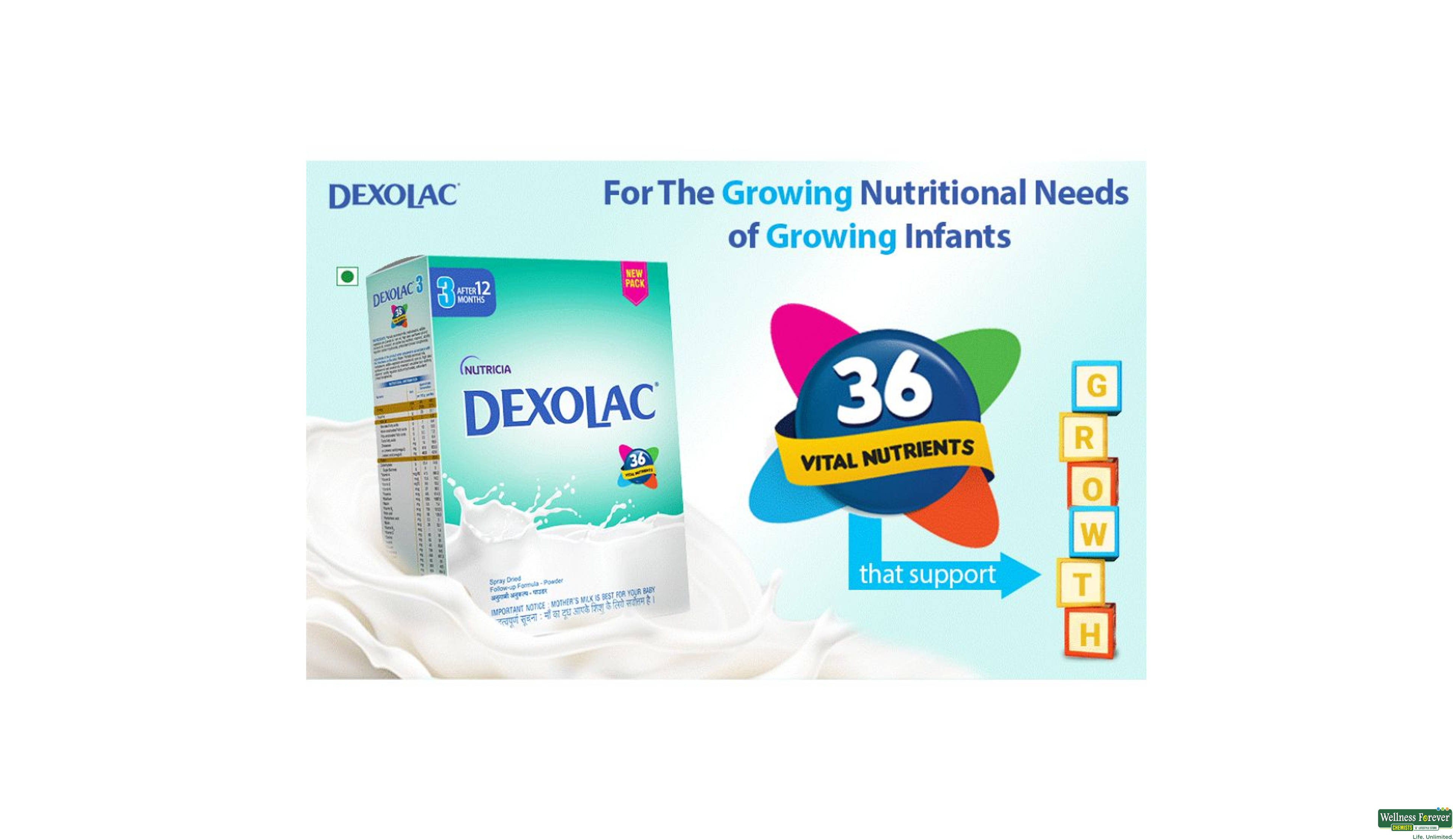 DEXOLAC-3 POW REF 400GM- 2, 400GM, 