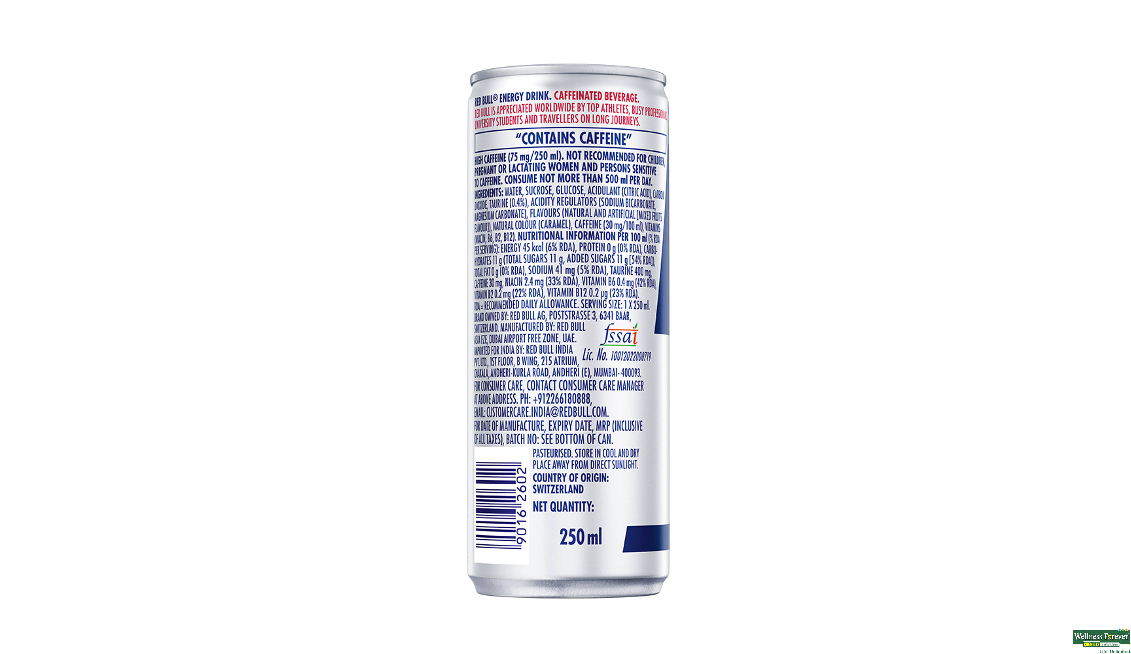 RED BULL ENERGY DRINK 250ML- 2, 250ML, 