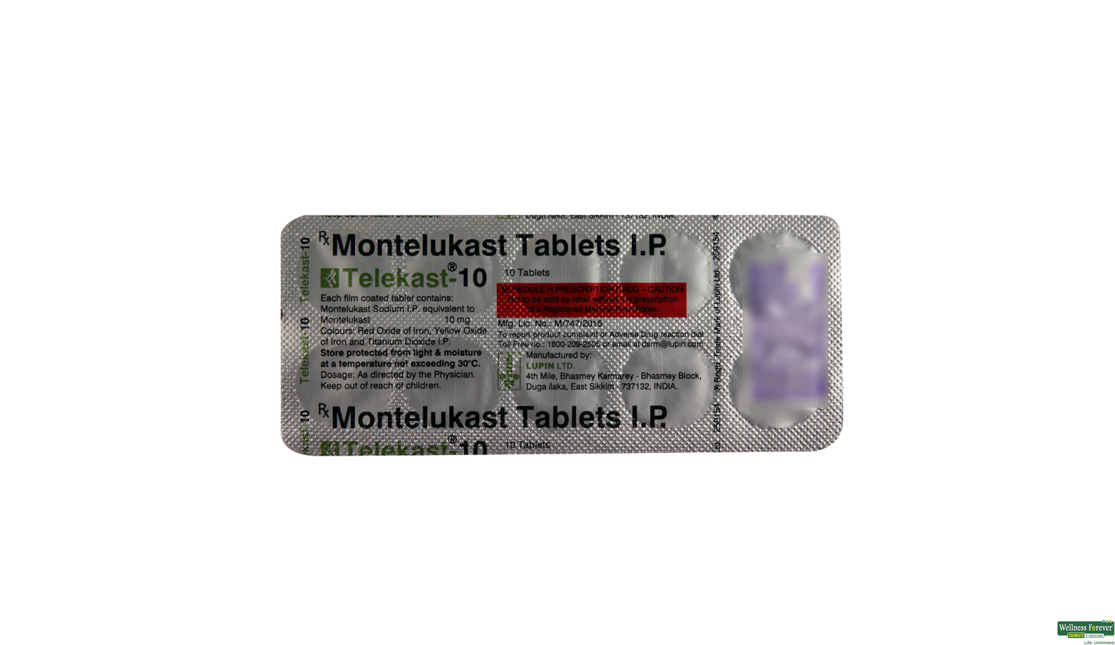 TELEKAST 10MG 10TAB- 2, 10TAB, 